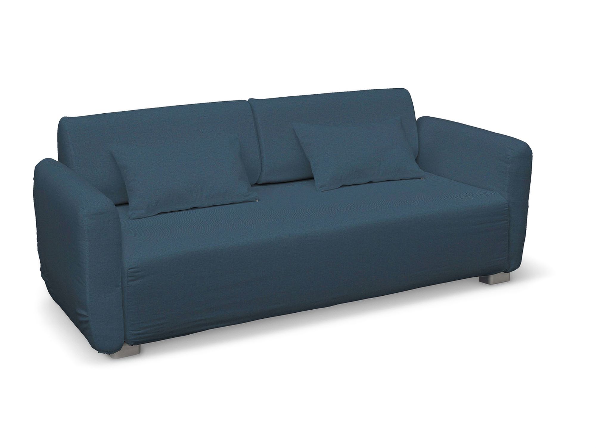Bezug für Mysinge 2-Sitzer Sofa Farbe blau Stoff strukturiert