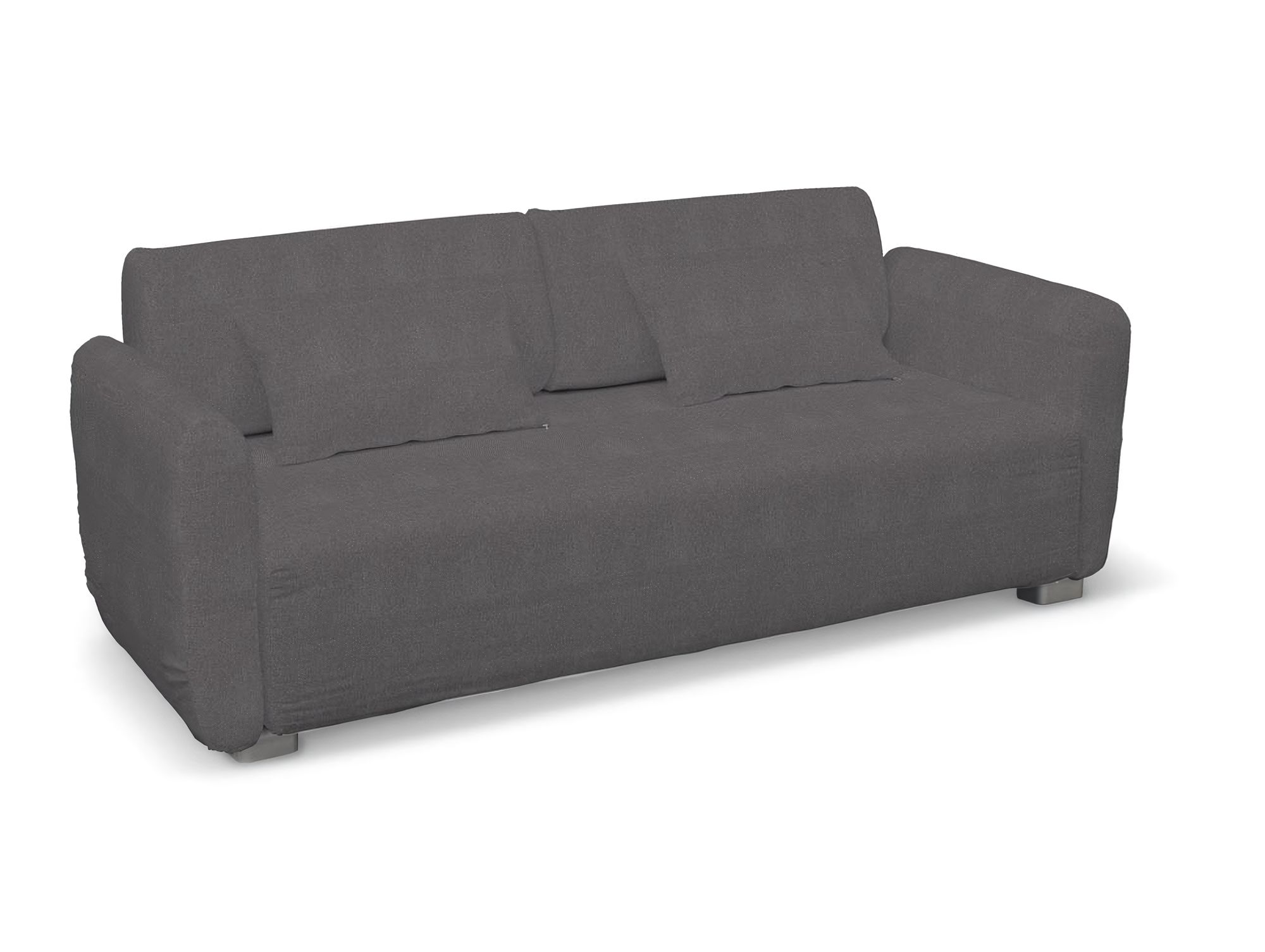 Bezug für Mysinge 2-Sitzer Sofa Farbe grau Stoff strukturiert