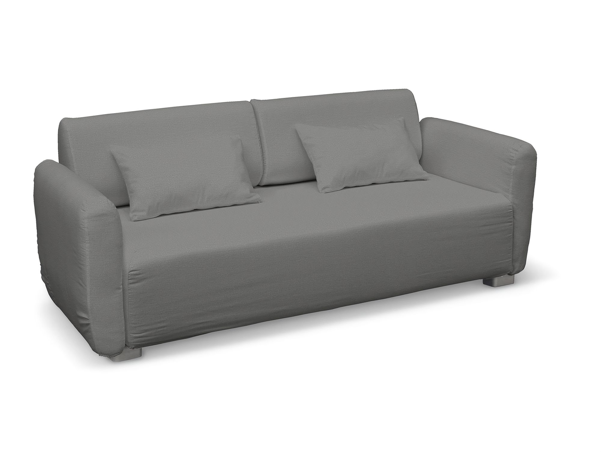 Bezug für Mysinge 2-Sitzer Sofa Farbe grau Stoff samt