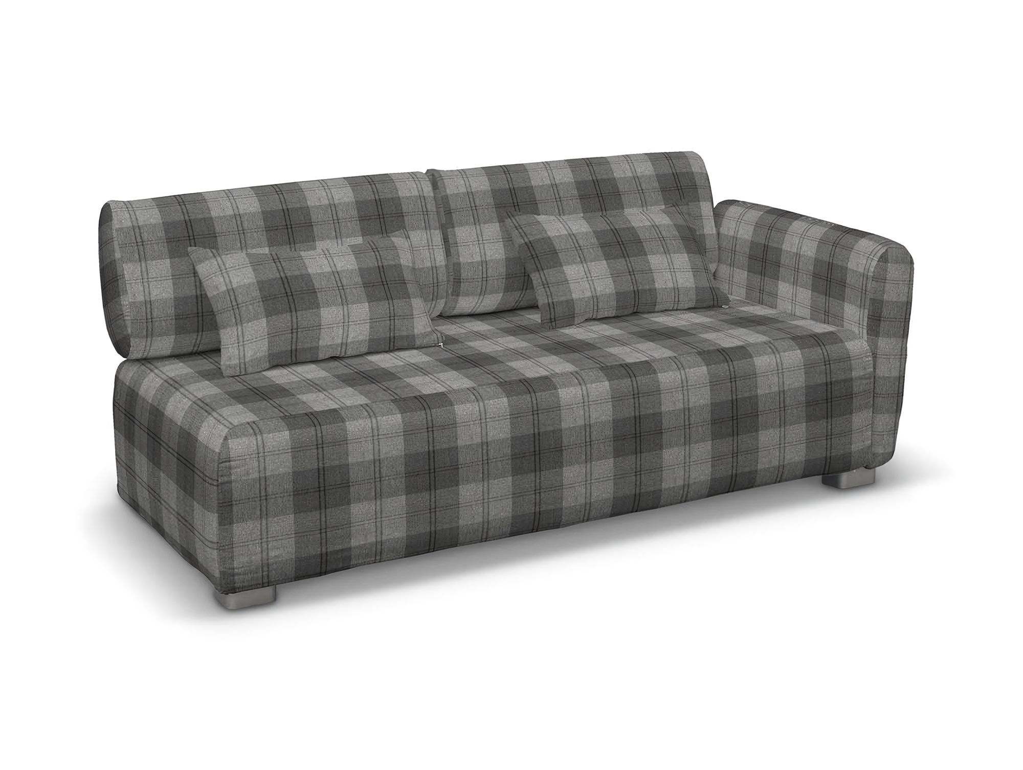 Bezug für Mysinge 2-Sitzer mit 1 Armelehne Sofa Farbe grau Stoff strukturiert, gemustert