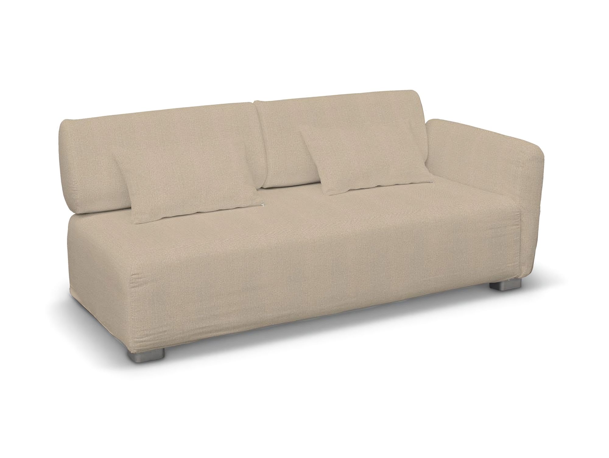 Bezug für Mysinge 2-Sitzer mit 1 Armelehne Sofa Farbe beige Stoff strukturiert
