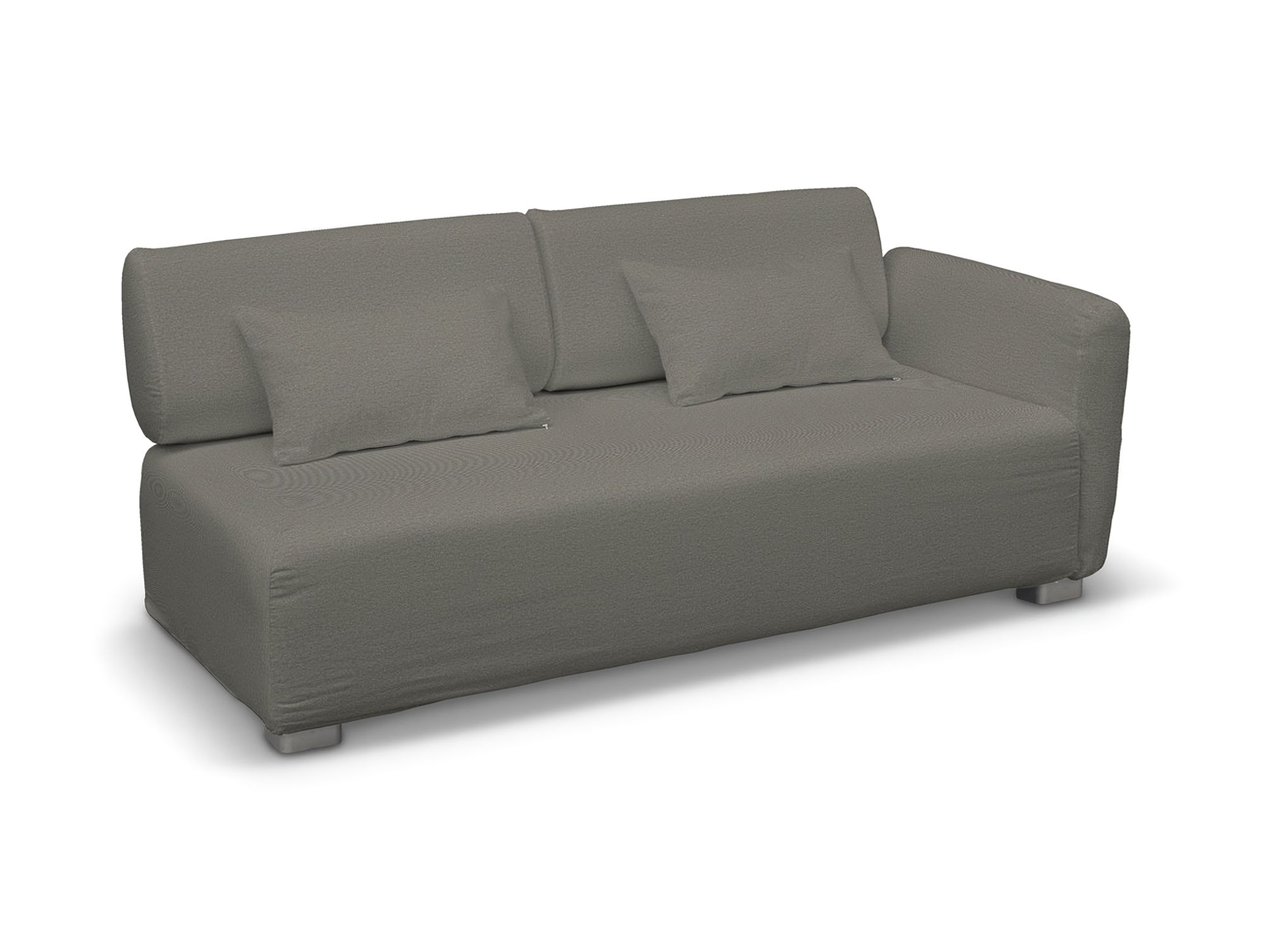 Bezug für Mysinge 2-Sitzer mit 1 Armelehne Sofa Farbe grau Stoff strukturiert
