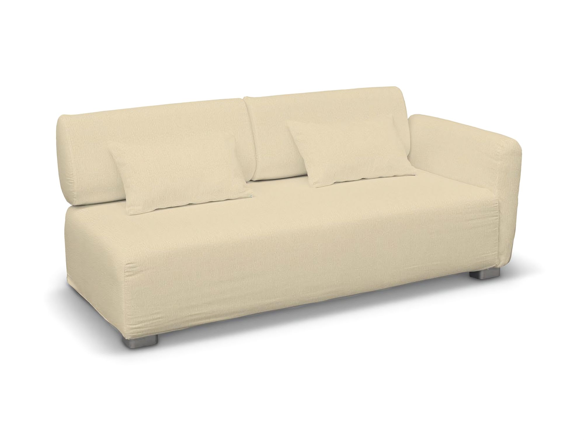 Bezug für Mysinge 2-Sitzer mit 1 Armelehne Sofa Farbe creme Stoff glänzend, strukturiert
