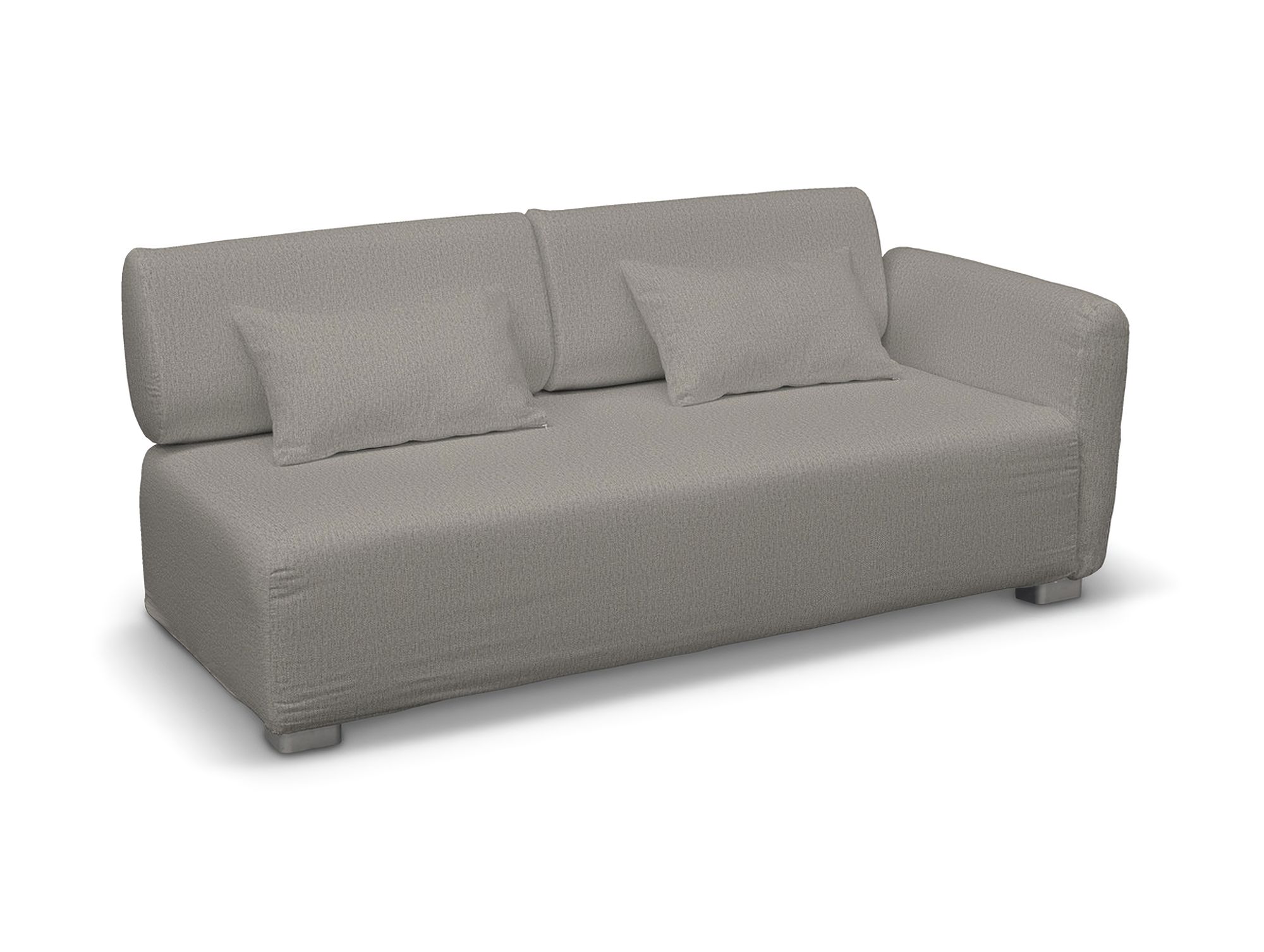 Bezug für Mysinge 2-Sitzer mit 1 Armelehne Sofa Farbe grau Stoff strukturiert