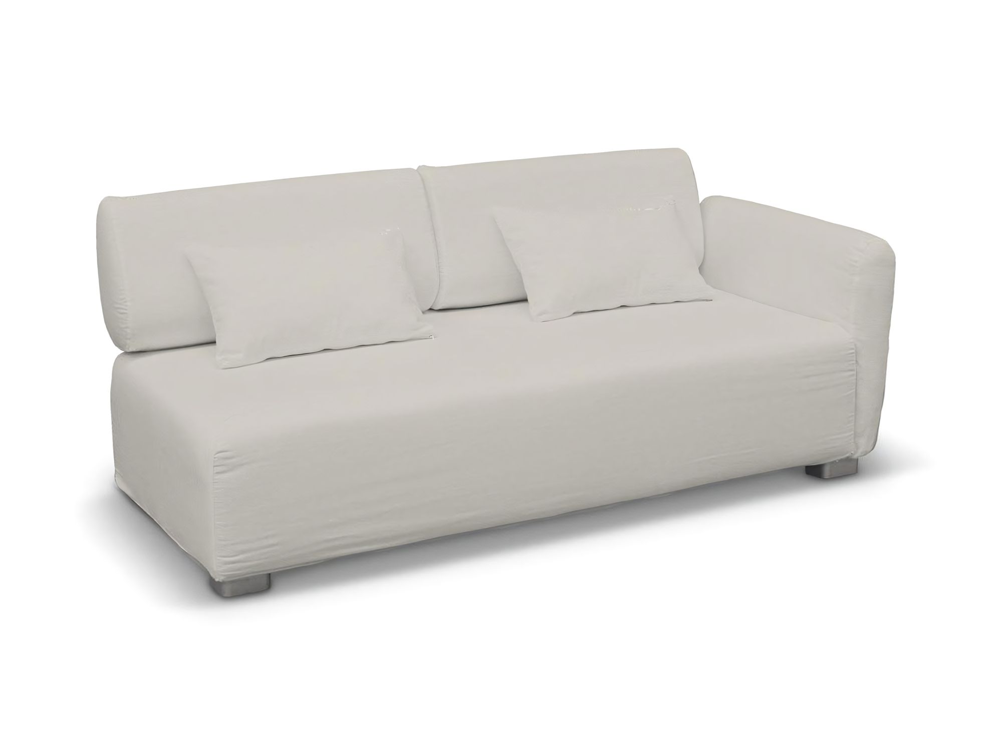 Bezug für Mysinge 2-Sitzer mit 1 Armelehne Sofa Farbe grau