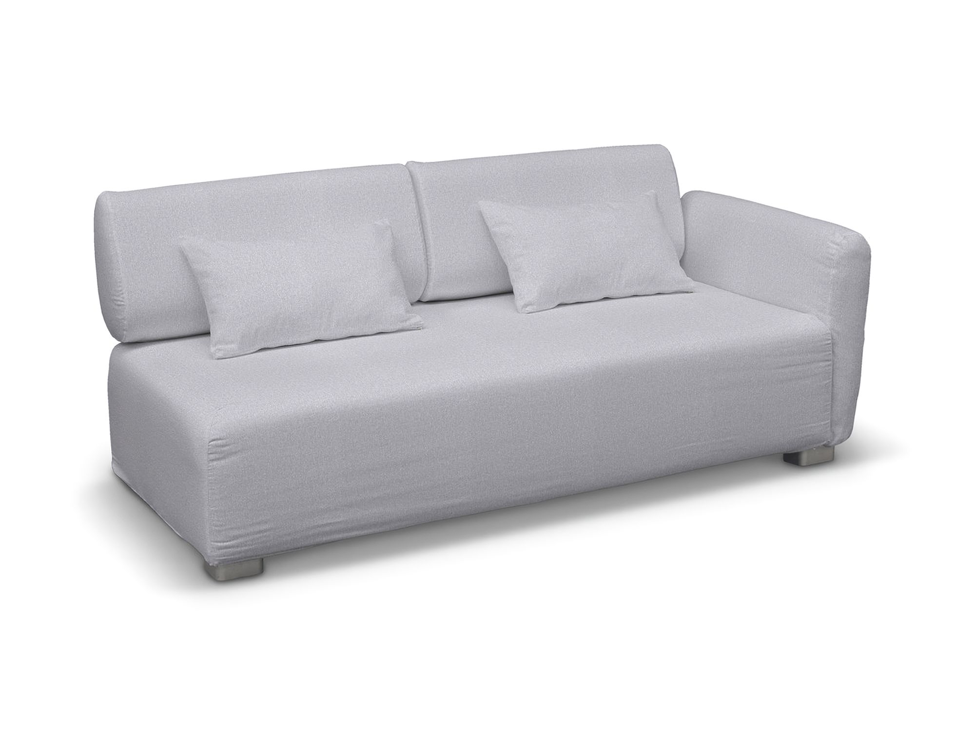 Bezug für Mysinge 2-Sitzer mit 1 Armelehne Sofa Farbe grau Stoff strukturiert