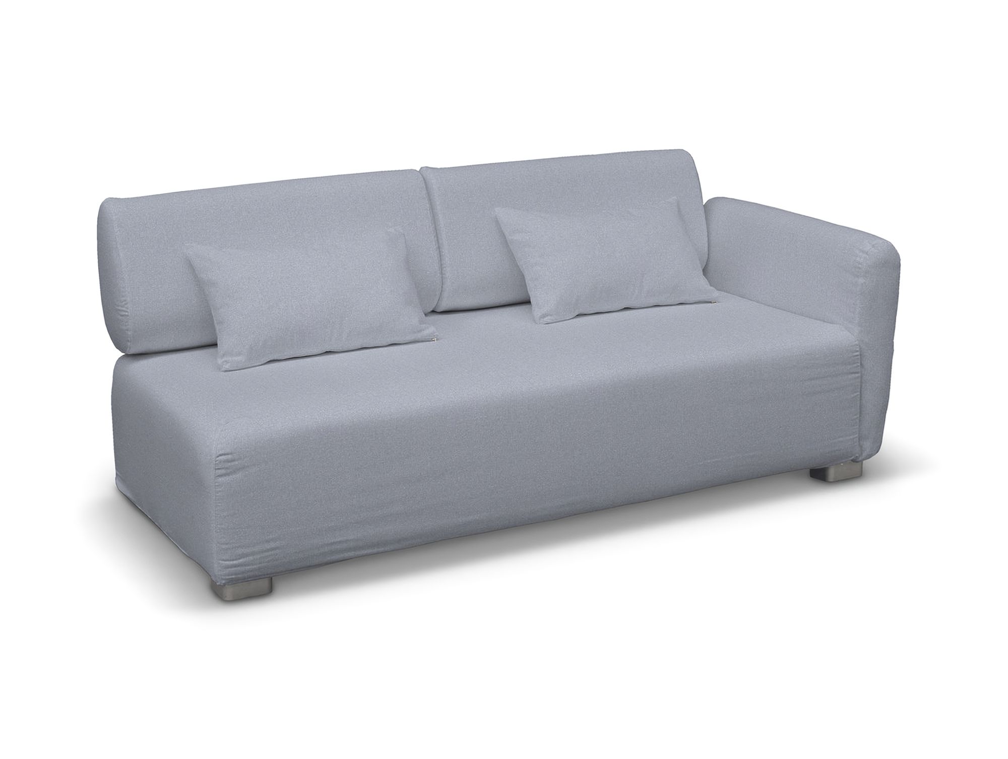 Bezug für Mysinge 2-Sitzer mit 1 Armelehne Sofa Farbe blau Stoff strukturiert