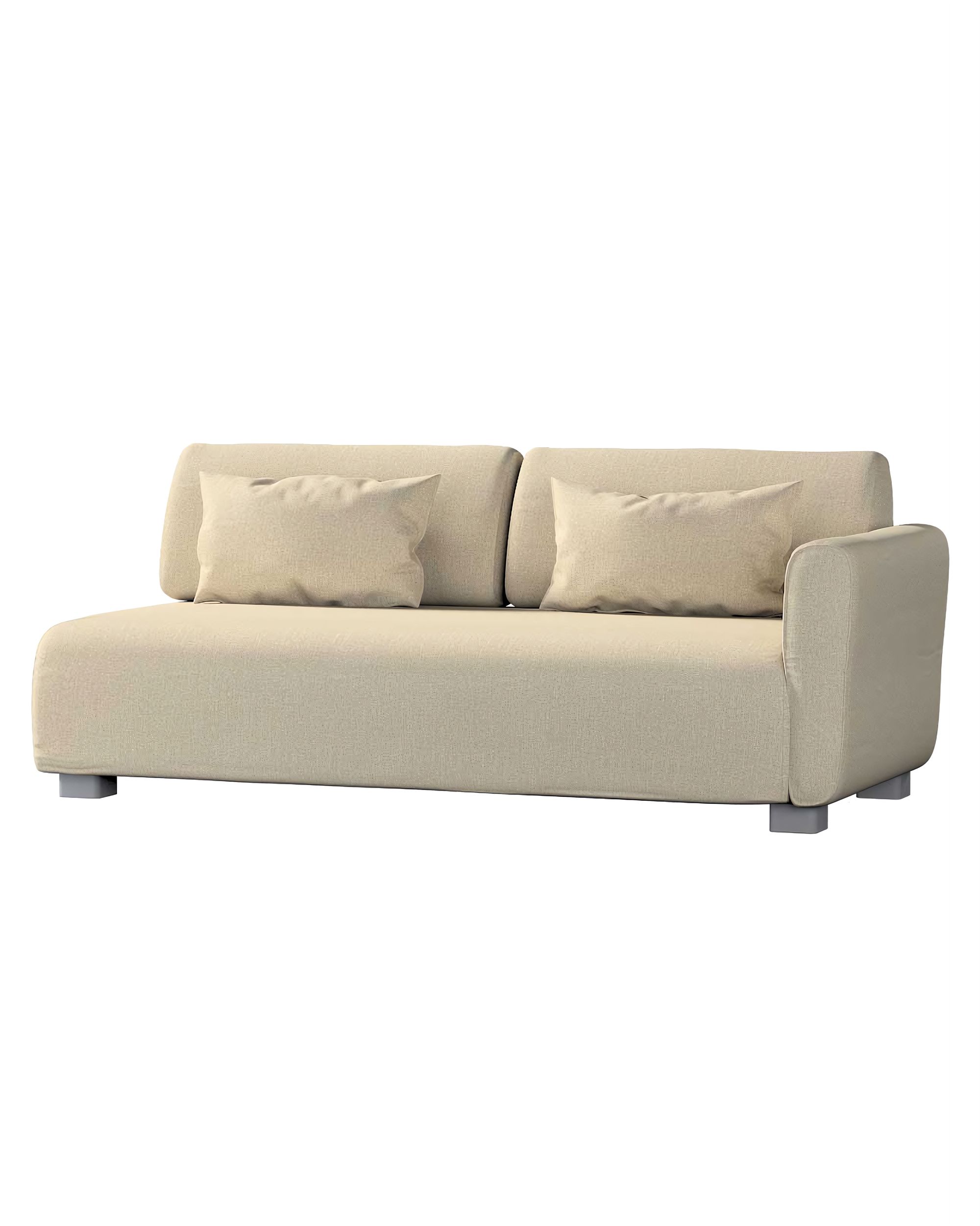 Bezug für Mysinge 2-Sitzer mit 1 Armelehne Sofa Farbe beige Stoff strukturiert