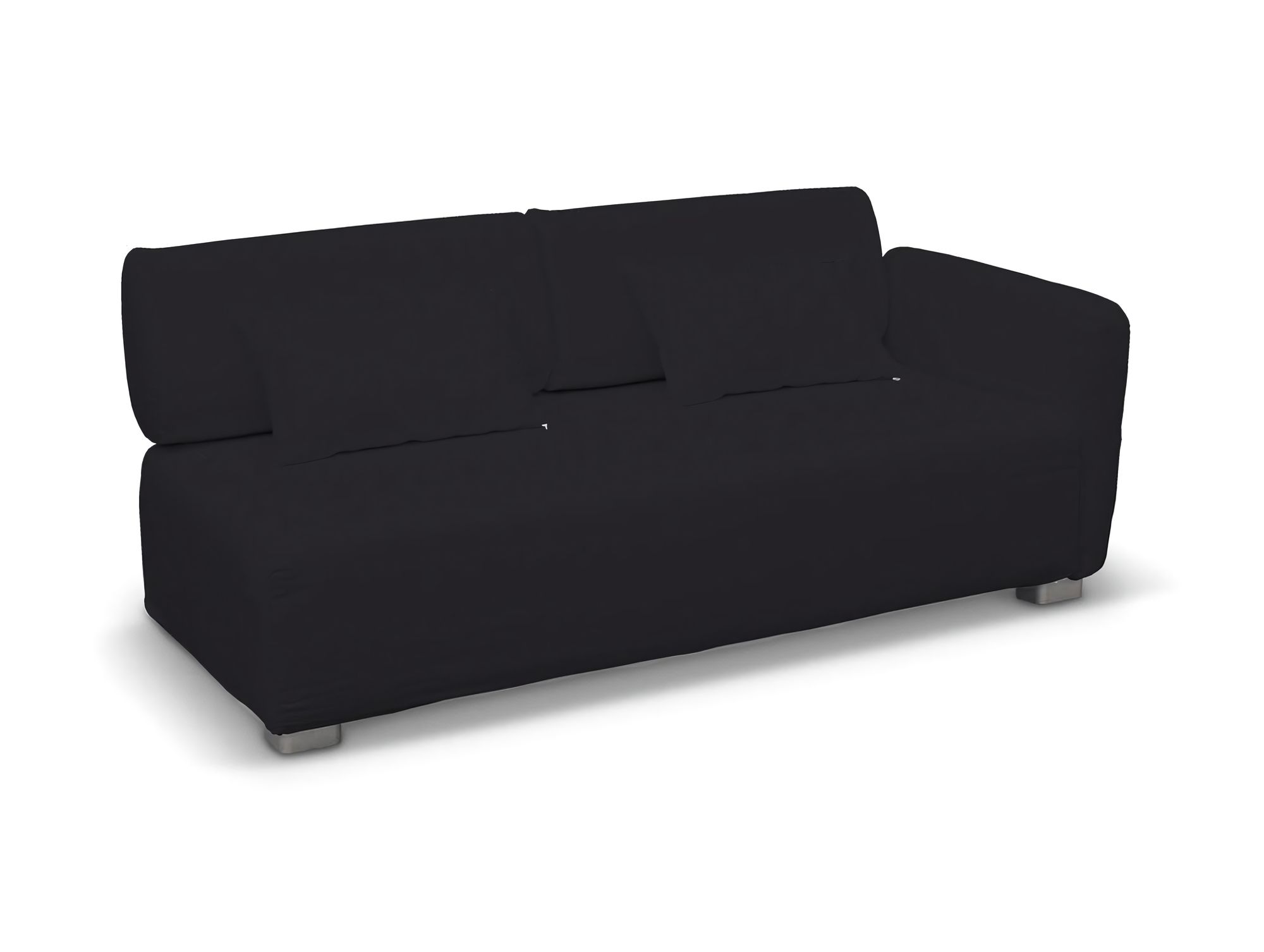 Bezug für Mysinge 2-Sitzer mit 1 Armelehne Sofa Farbe schwarz Stoff strukturiert