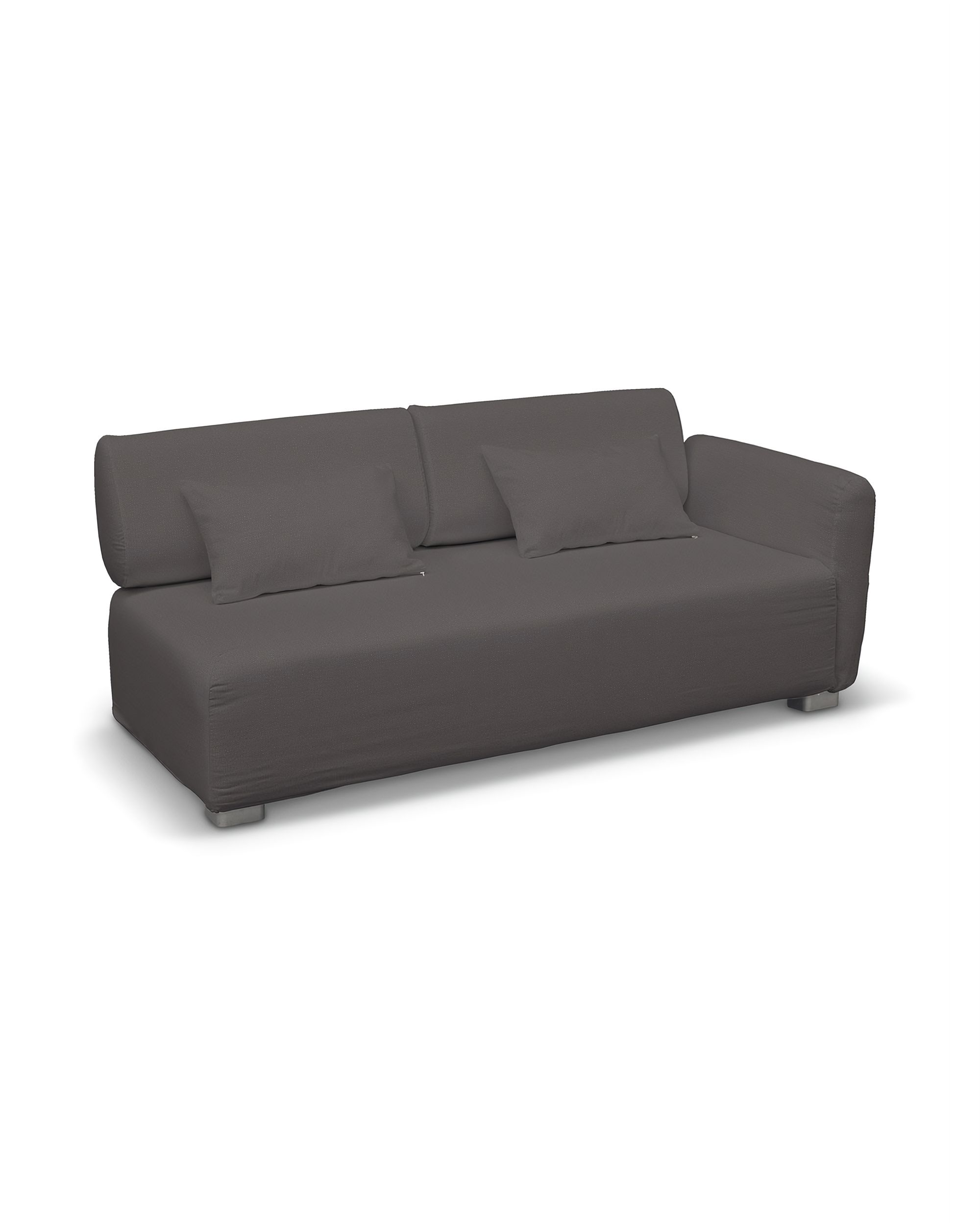 Bezug für Mysinge 2-Sitzer mit 1 Armelehne Sofa Farbe braun Stoff samt