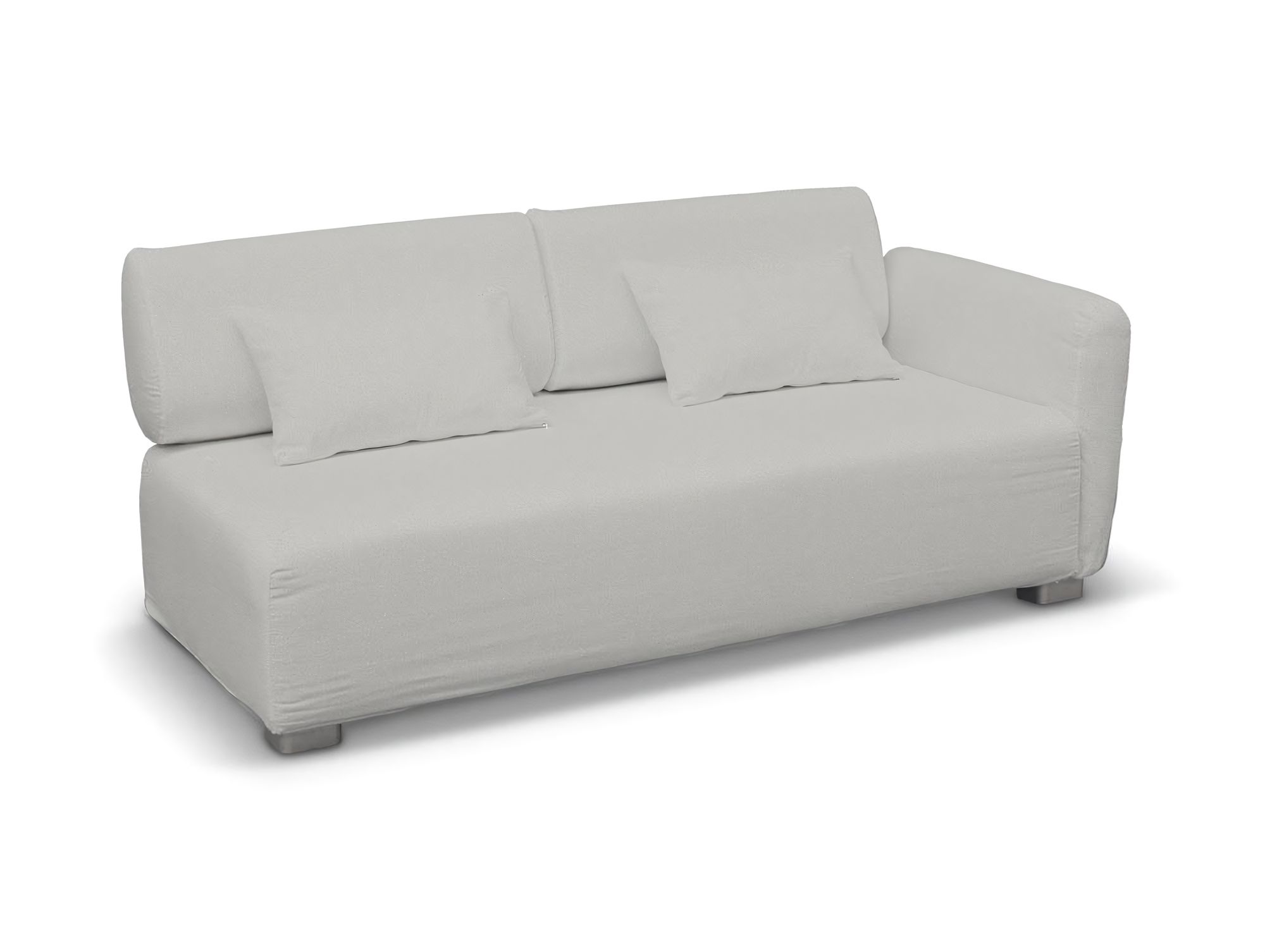 Bezug für Mysinge 2-Sitzer mit 1 Armelehne Sofa Farbe grau Stoff strukturiert