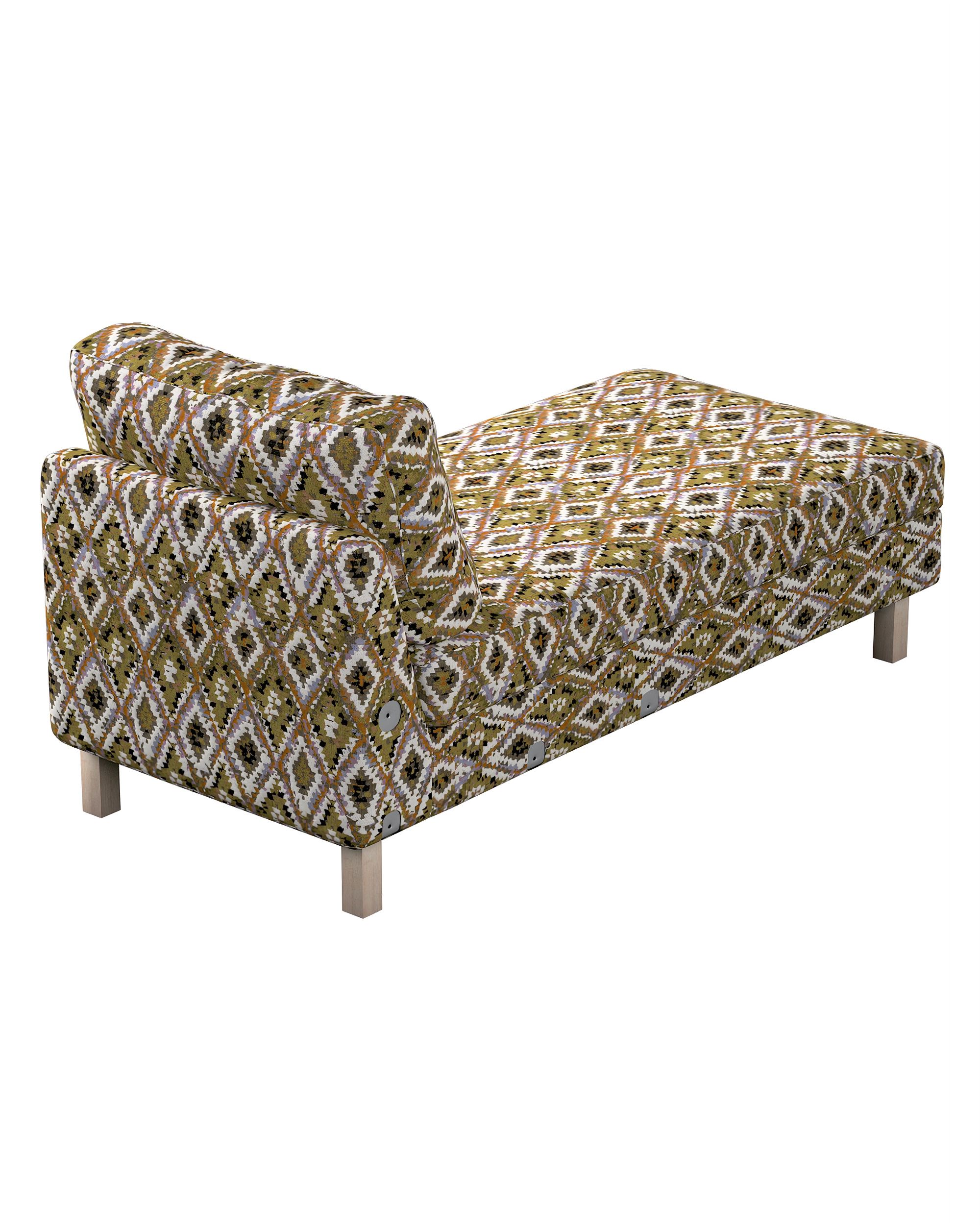 Bezug für Karlstad Recamiere Zustellsofa, kurz Farbe bunt Stoff strukturiert, gemustert (hover)