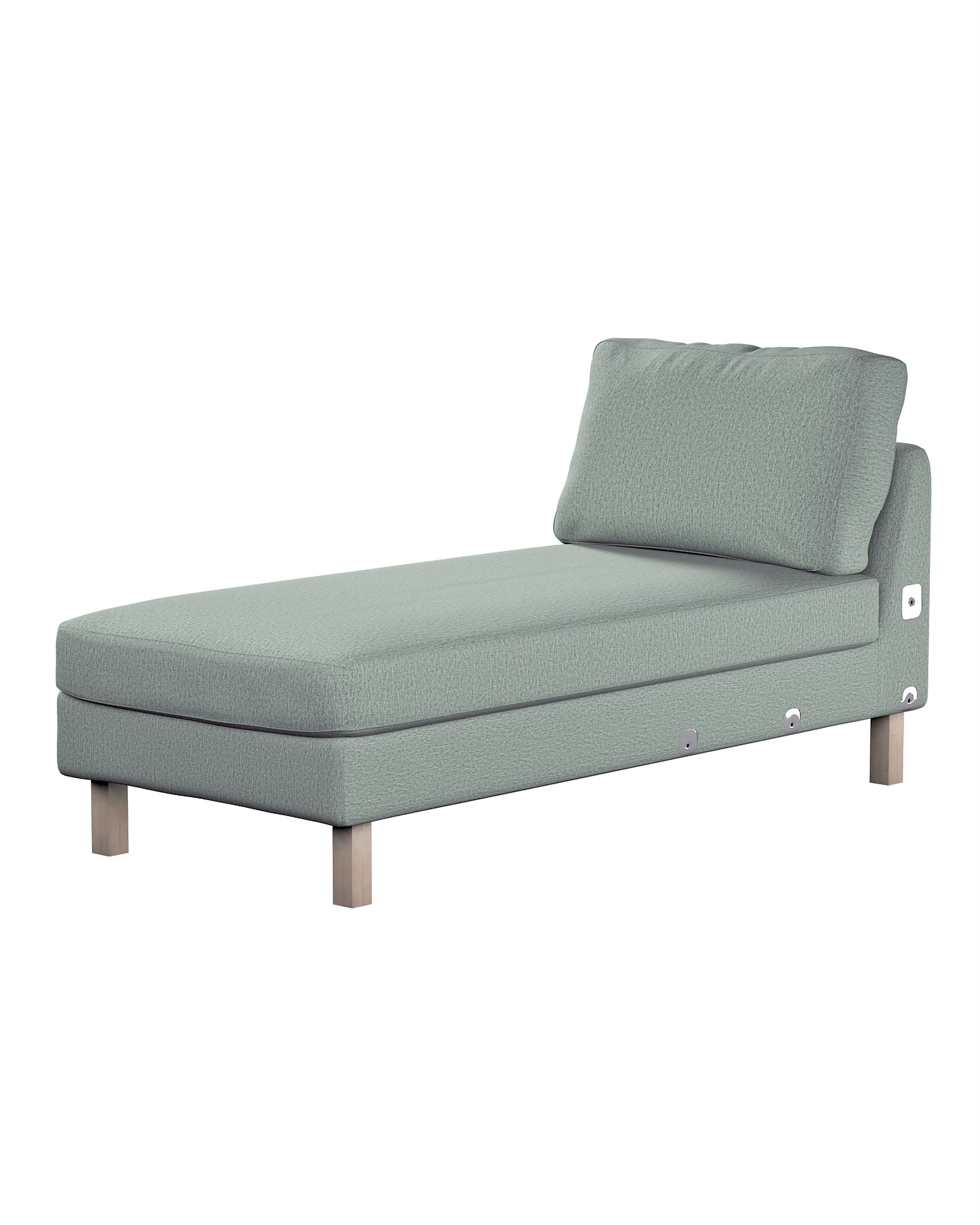 Bezug für Karlstad Recamiere Zustellsofa, kurz Farbe grün Stoff strukturiert