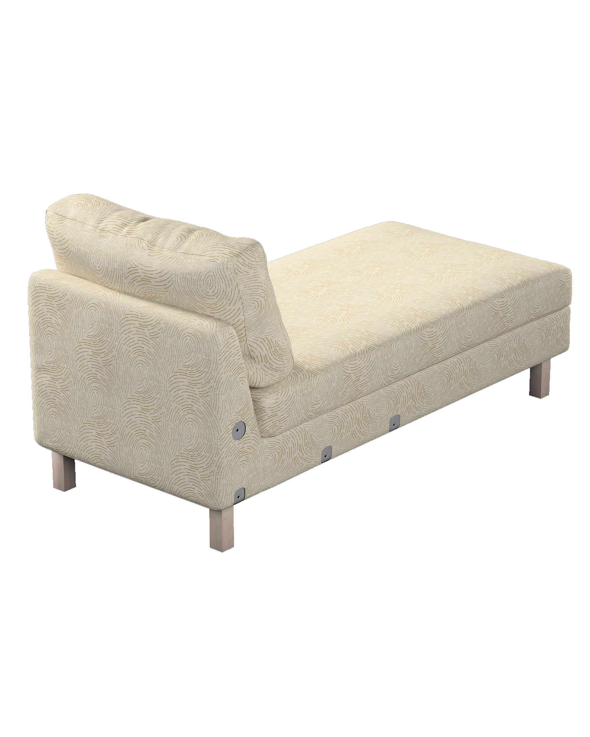 Bezug für Karlstad Recamiere Zustellsofa, kurz Farbe beige Stoff glänzend, strukturiert, gemustert (hover)