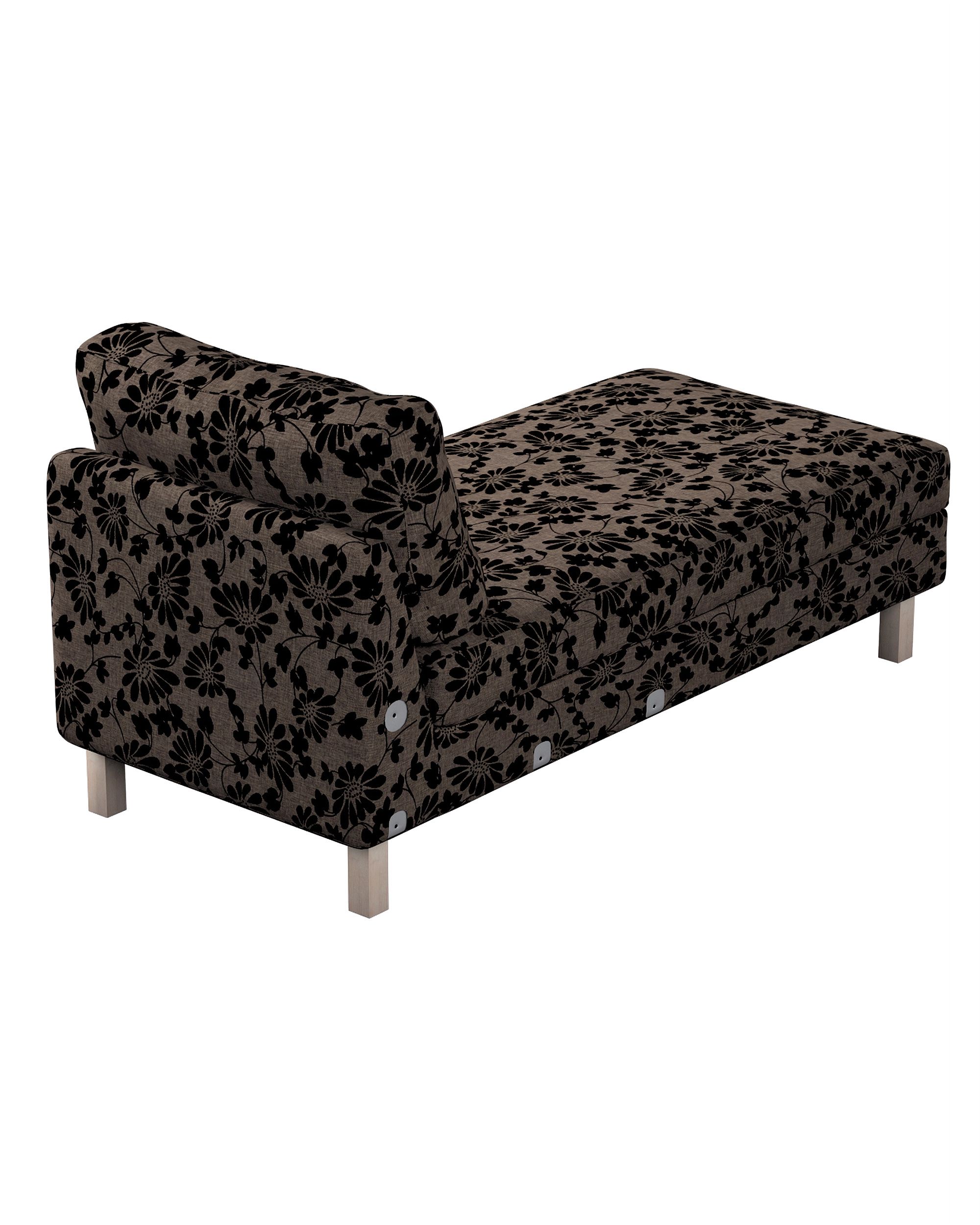 Bezug für Karlstad Recamiere Zustellsofa, kurz Farbe braun Stoff strukturiert, gemustert (hover)