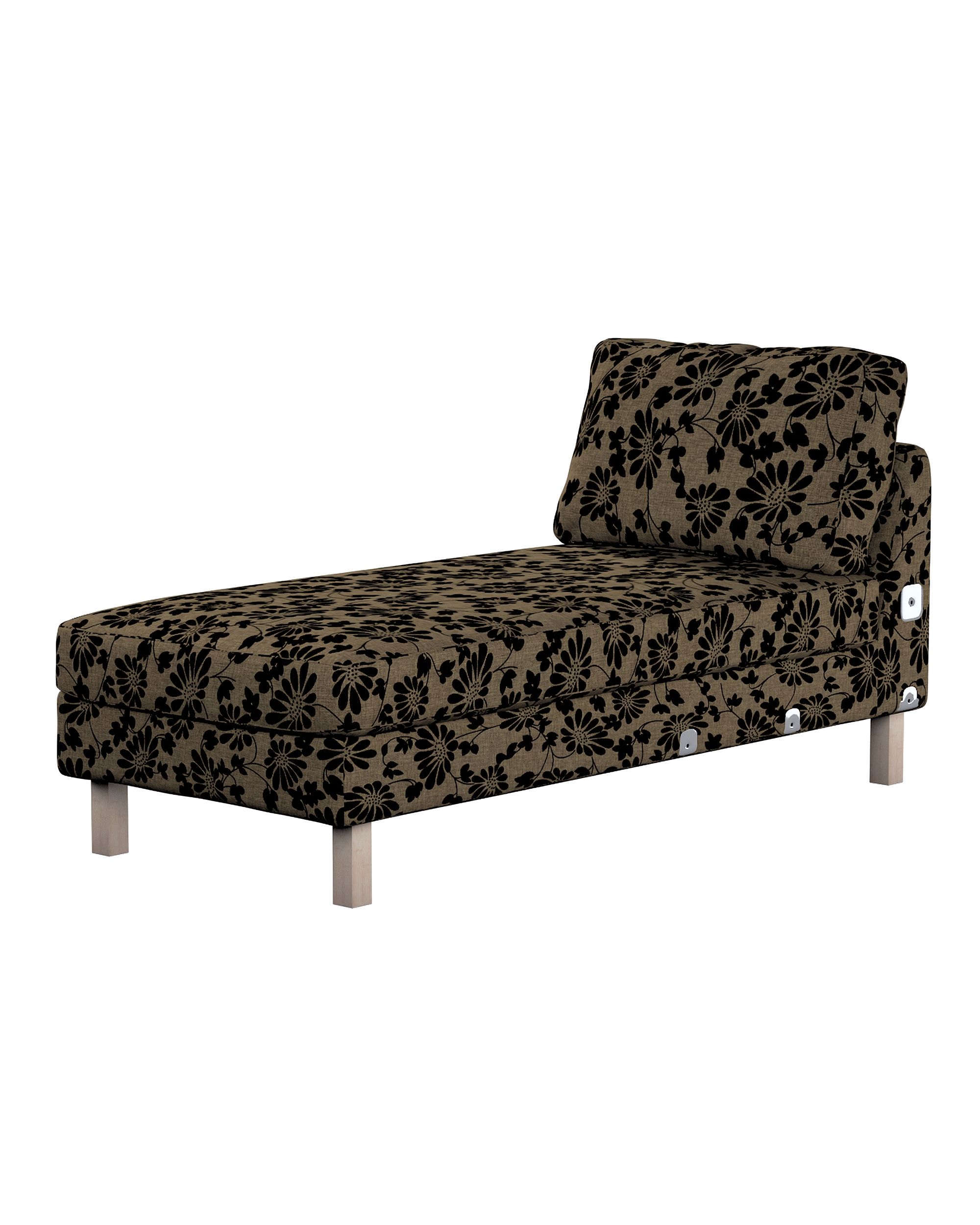 Bezug für Karlstad Recamiere Zustellsofa, kurz Farbe beige Stoff strukturiert, gemustert