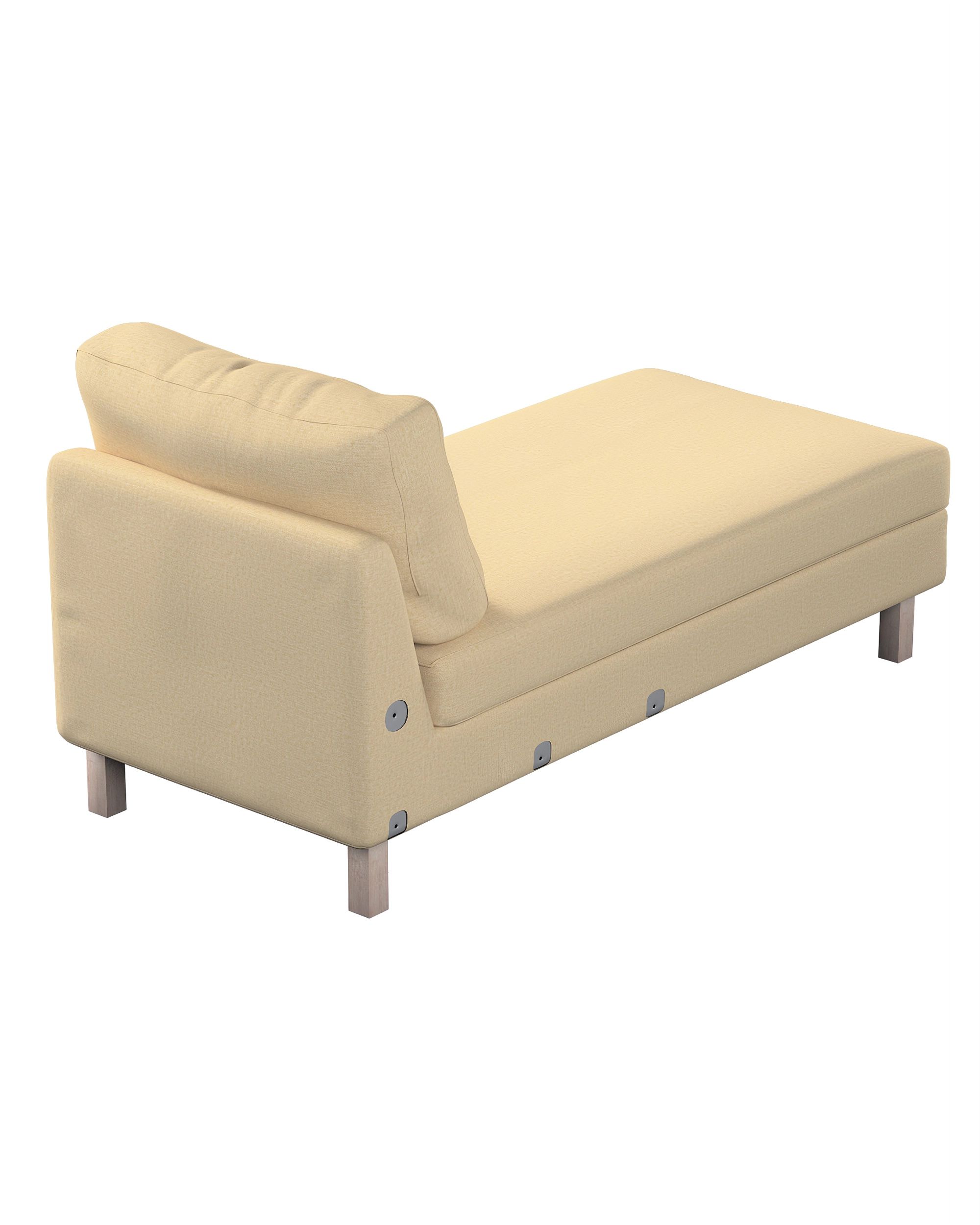 Bezug für Karlstad Recamiere Zustellsofa, kurz Farbe beige Stoff glänzend, strukturiert (hover)