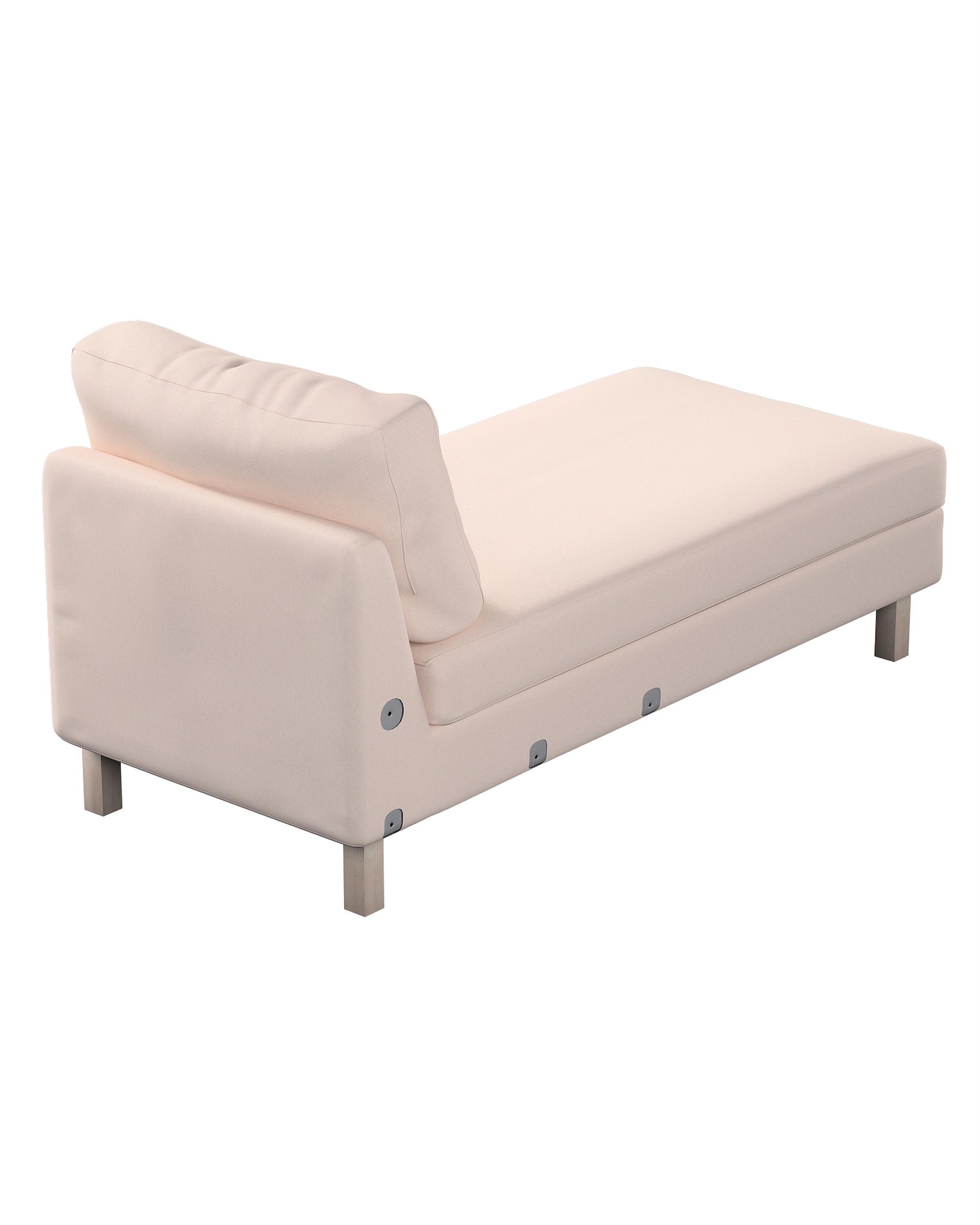 Bezug für Karlstad Recamiere Zustellsofa, kurz Farbe rosa Stoff strukturiert (hover)