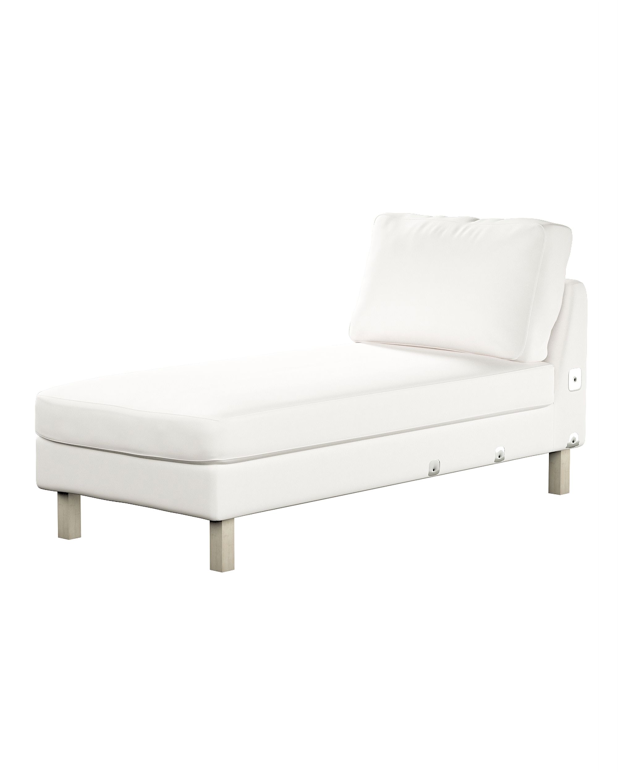Bezug für Karlstad Recamiere Zustellsofa, kurz Farbe weiß