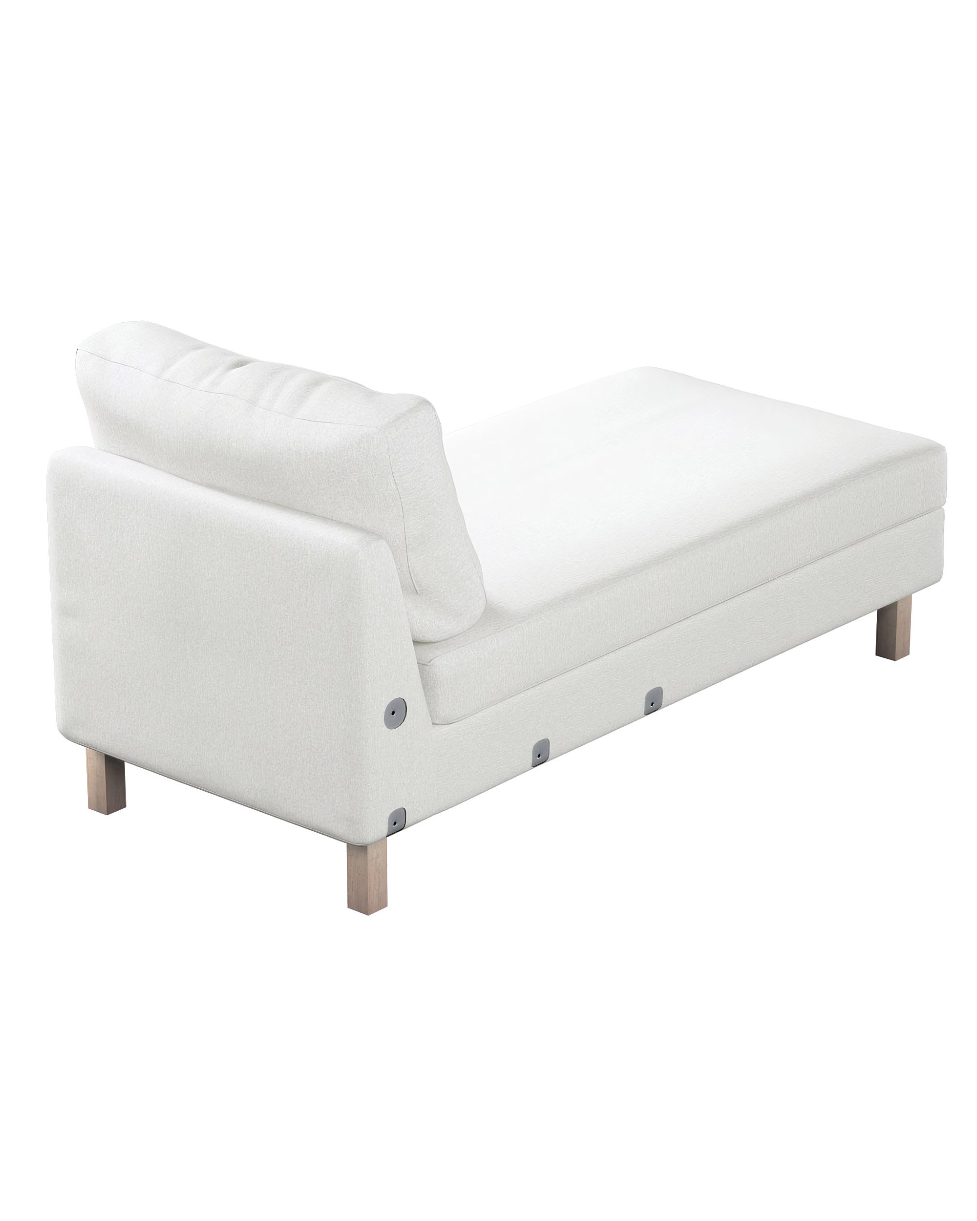 Bezug für Karlstad Recamiere Zustellsofa, kurz Farbe creme Stoff strukturiert (hover)