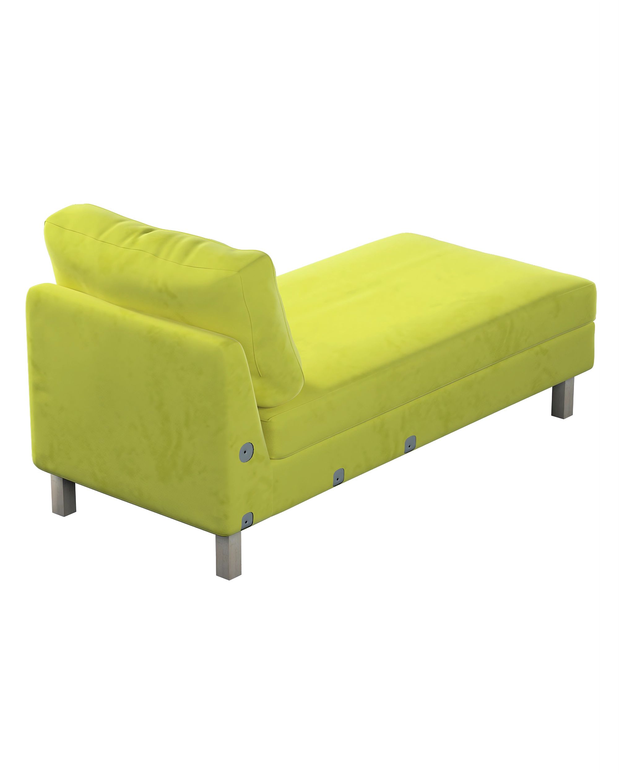 Bezug für Karlstad Recamiere Zustellsofa, kurz Farbe grün Stoff glänzend, samt (hover)