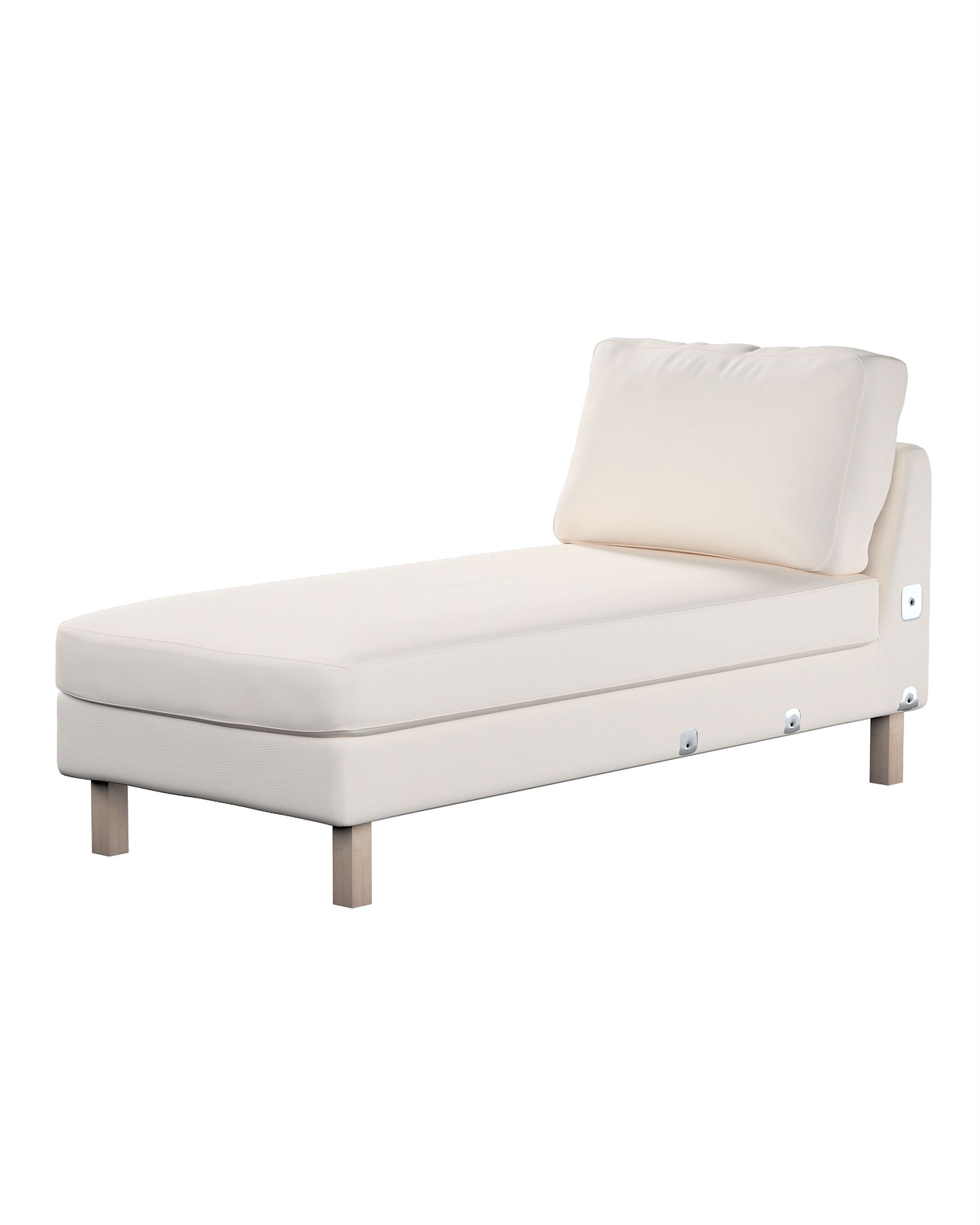 Bezug für Karlstad Recamiere Zustellsofa, kurz Farbe beige Stoff strukturiert