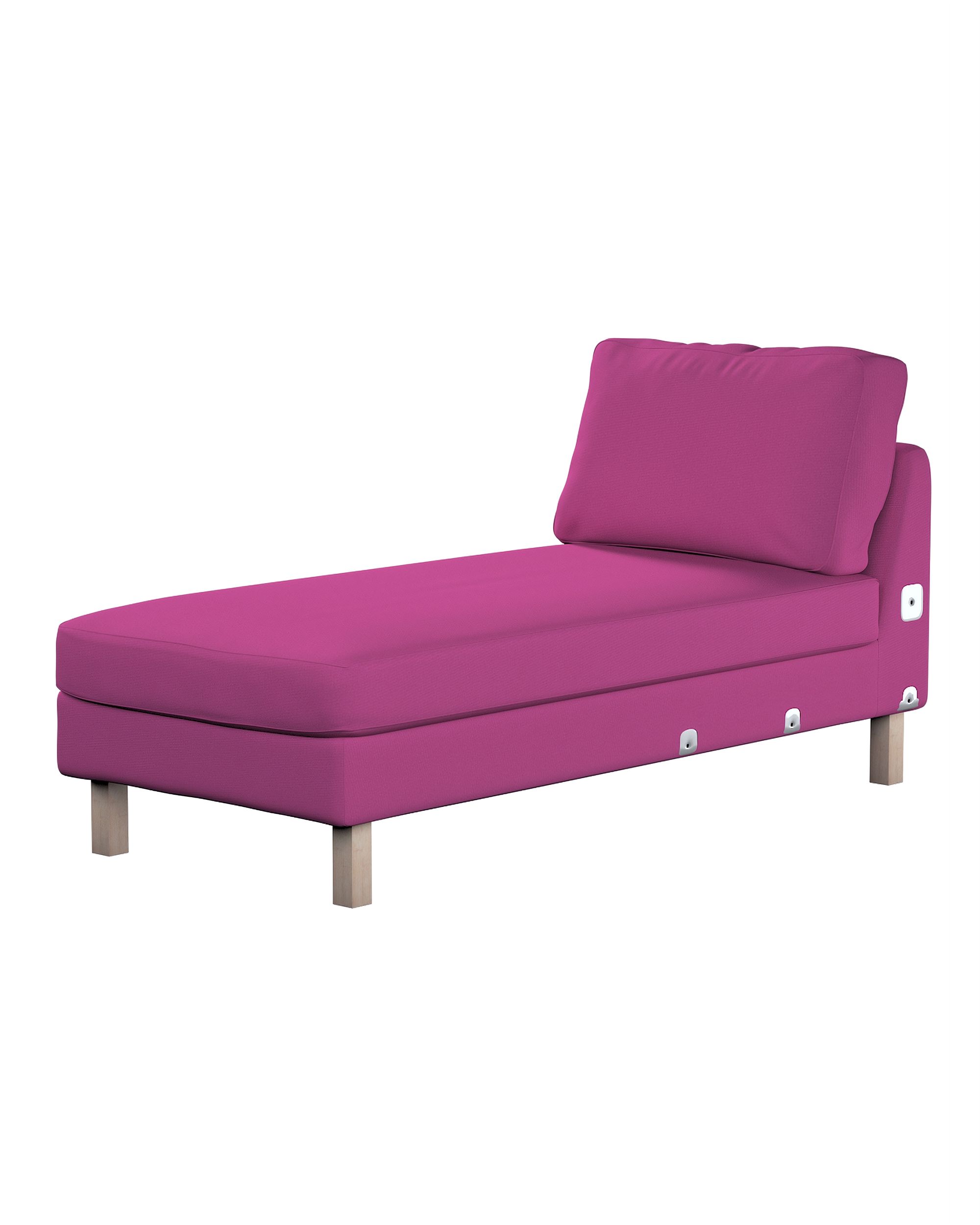 Bezug für Karlstad Recamiere Zustellsofa, kurz Farbe rosa Stoff strukturiert