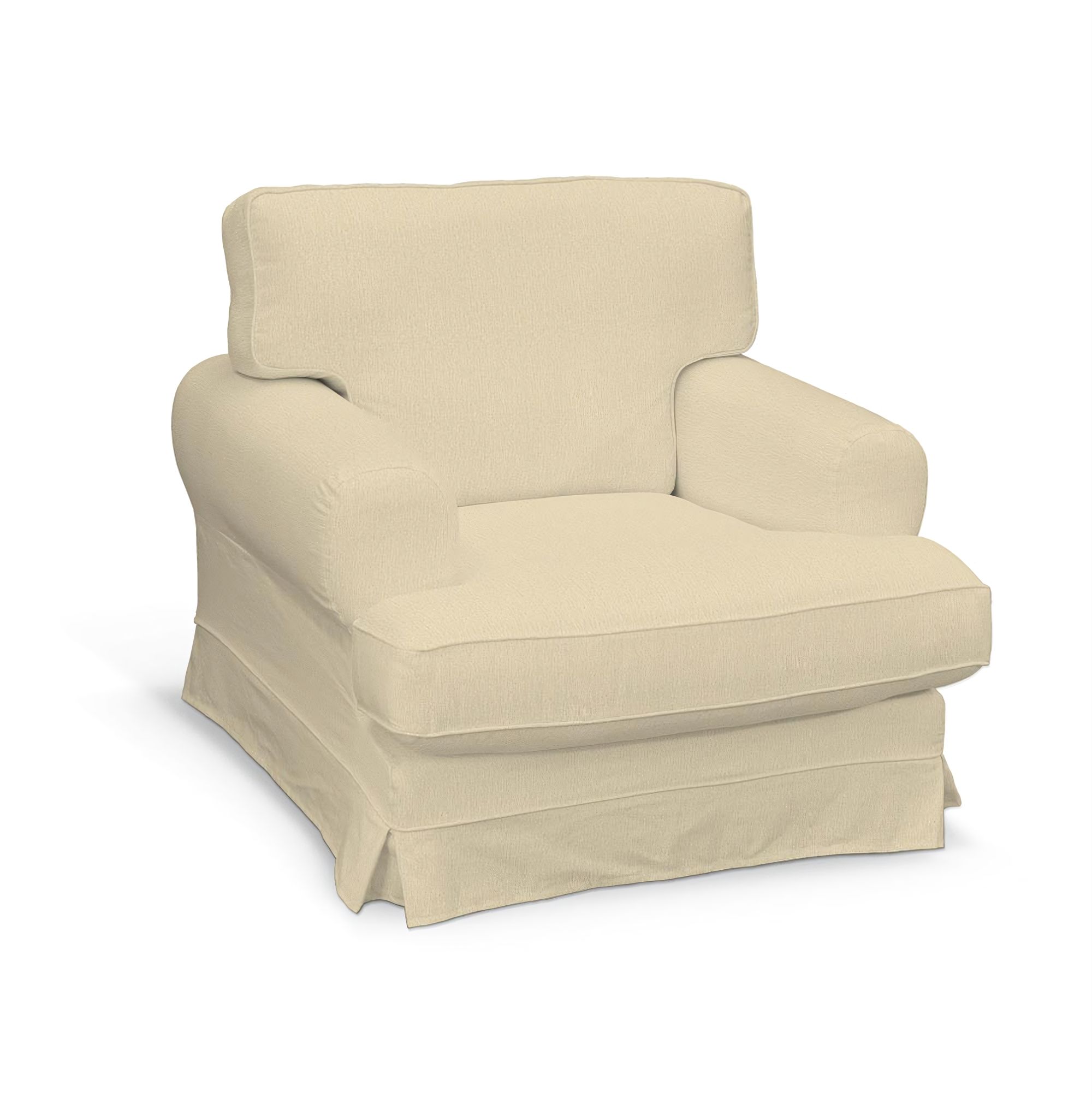 Bezug für Ekeskog Sessel Farbe creme Stoff glänzend, strukturiert