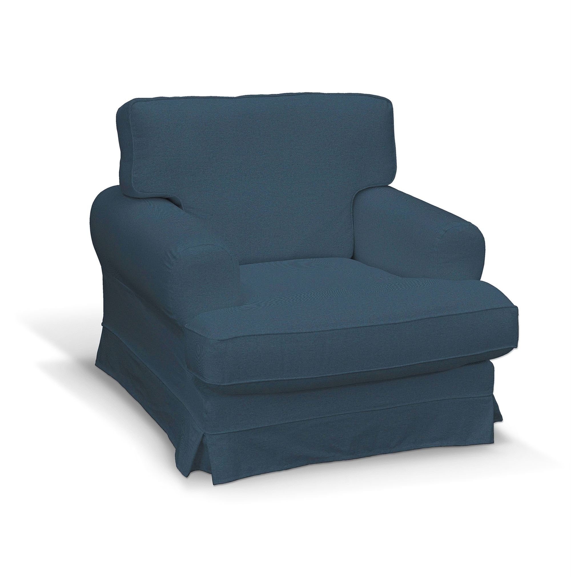 Bezug für Ekeskog Sessel Farbe blau Stoff strukturiert