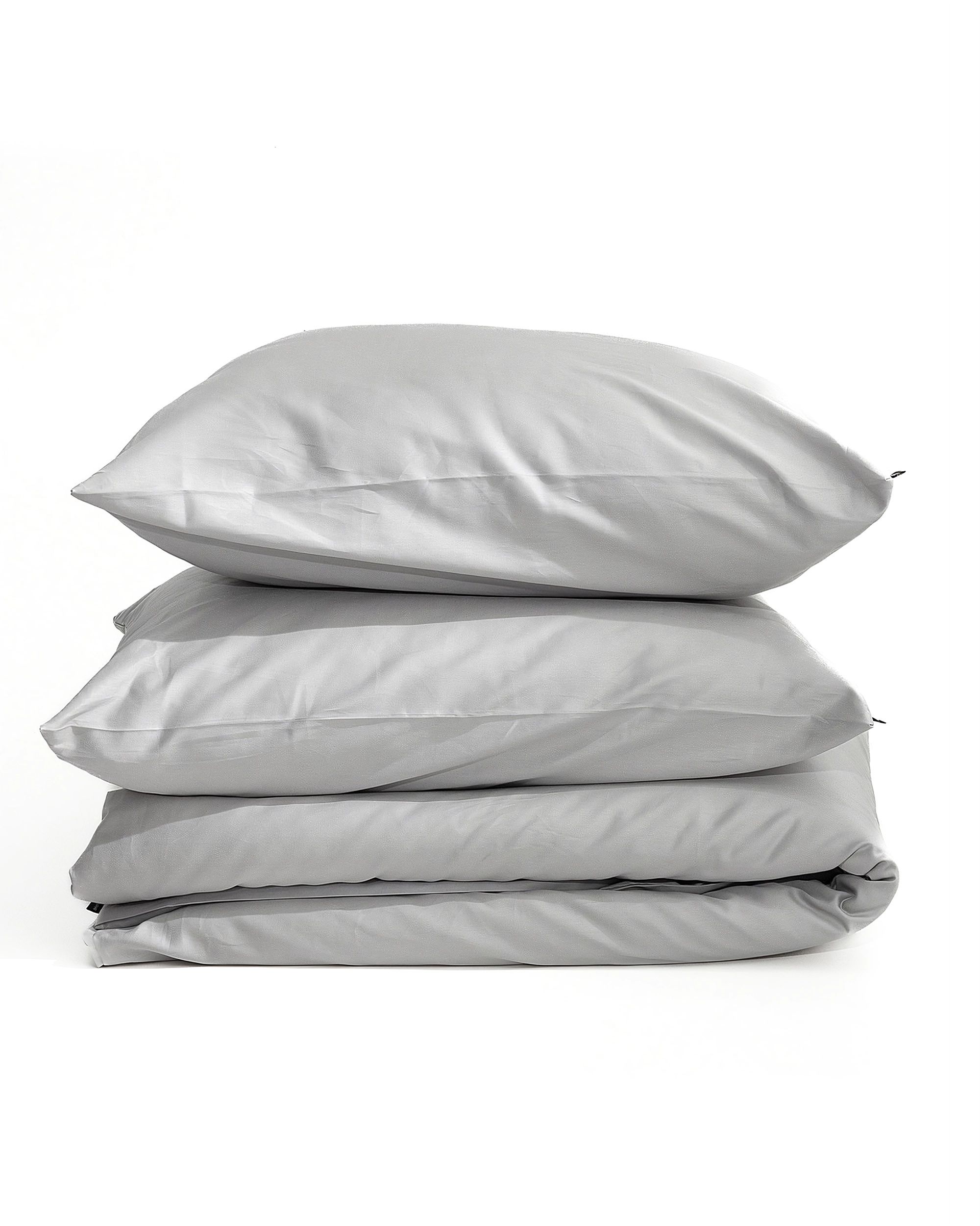Bettwäscheset Baumwollsatin light grey 200x220 cm