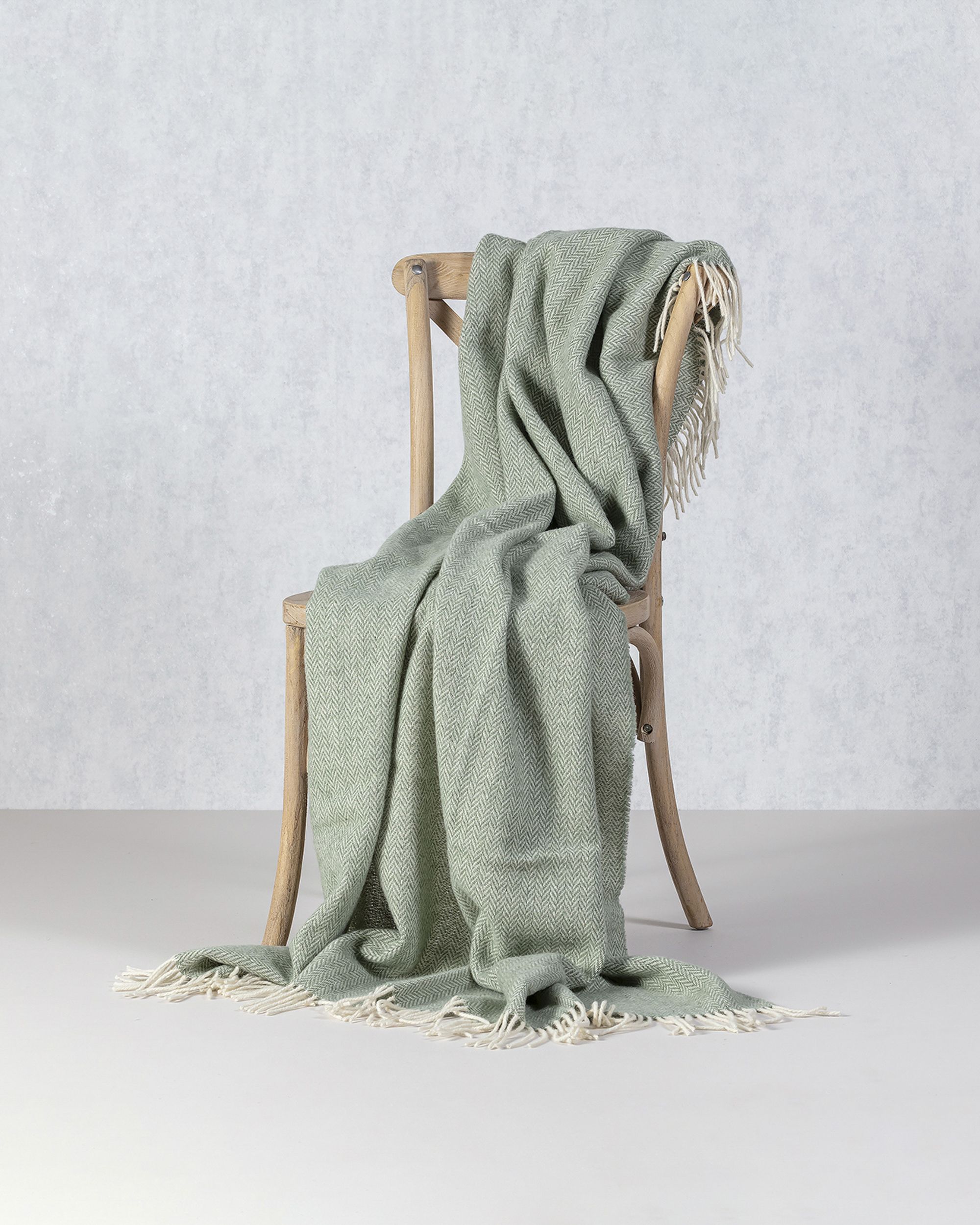 Plaid Seeland140x200cm smoke green