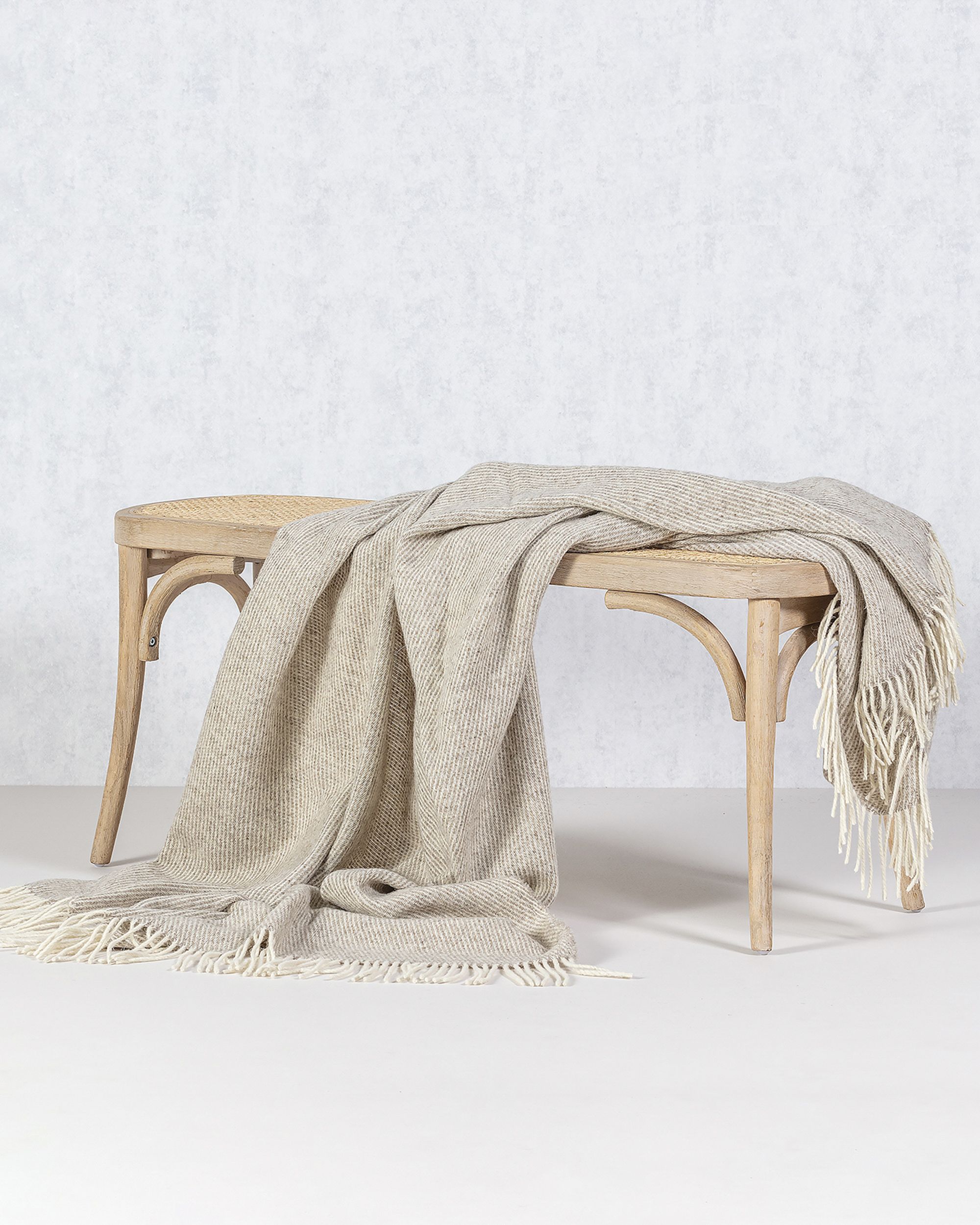 Plaid Seeland 140x200 cm melange natural