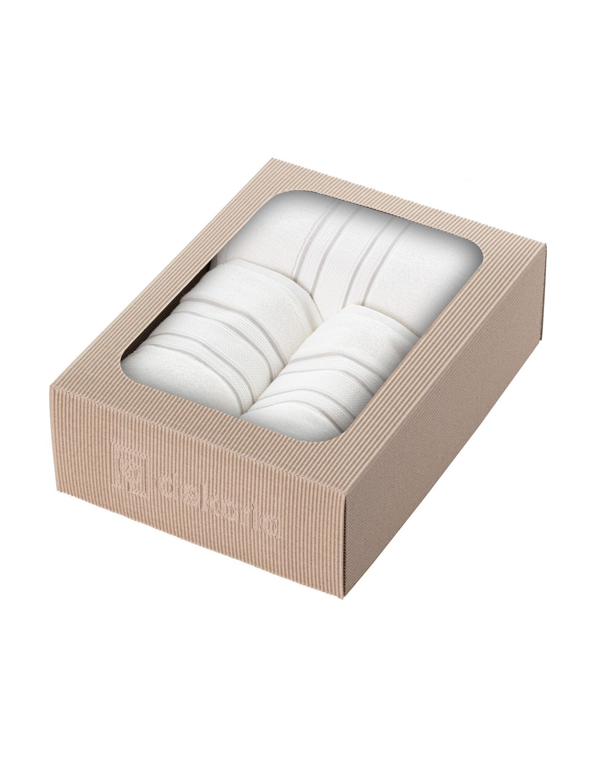 Handtuch-Set Gunnar 3 Stck. creamy white grey