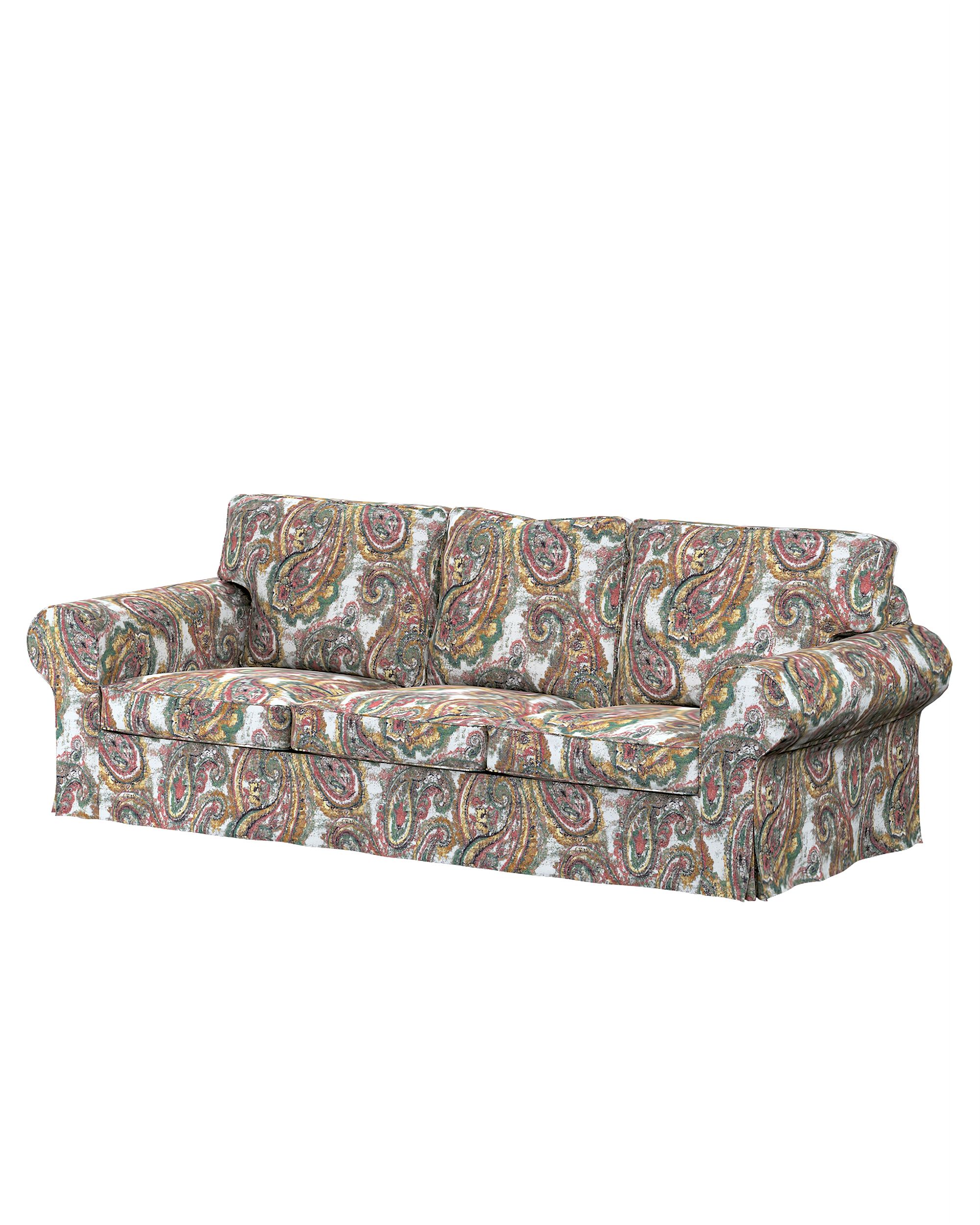 Bezug für Ektorp 3-Sitzer Schlafsofa, neues Modell (2013) Farbe bunt Stoff strukturiert, gemustert