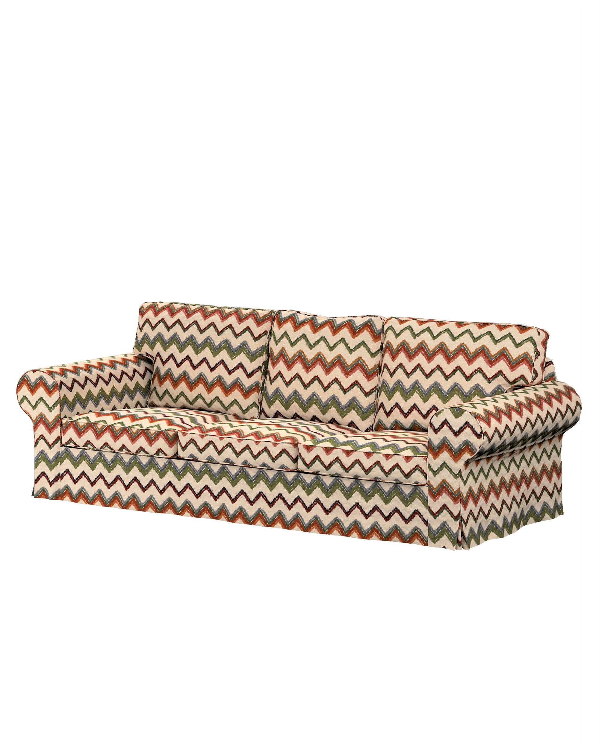 Bezug für Ektorp 3-Sitzer Schlafsofa, neues Modell (2013) Farbe bunt Stoff strukturiert, gemustert
