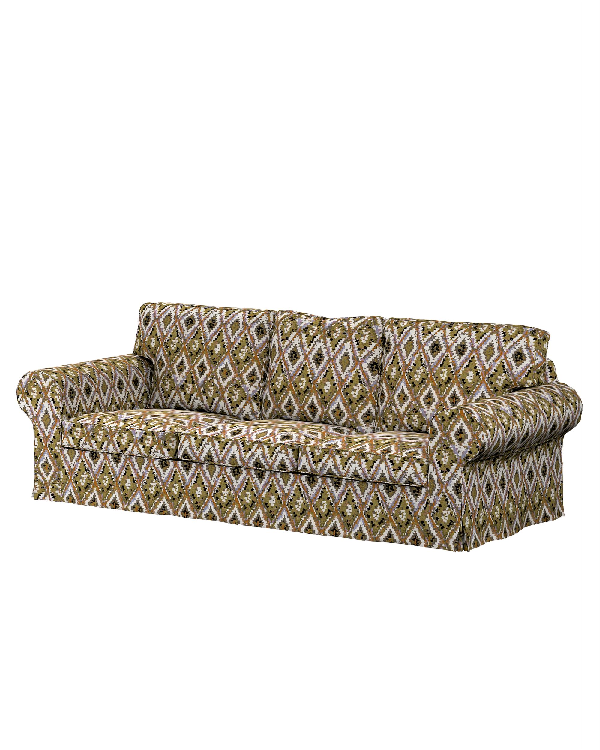 Bezug für Ektorp 3-Sitzer Schlafsofa, neues Modell (2013) Farbe bunt Stoff strukturiert, gemustert