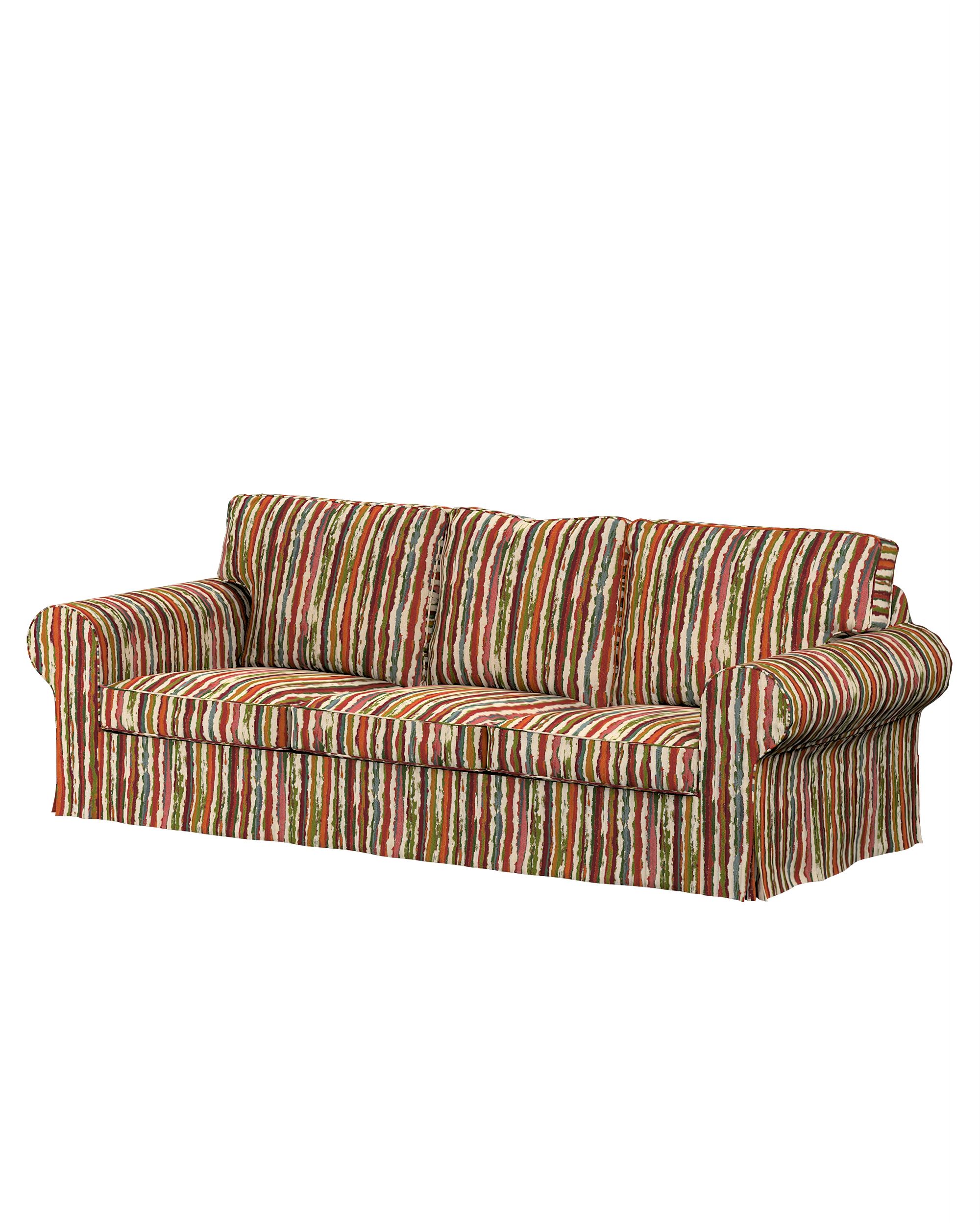 Bezug für Ektorp 3-Sitzer Schlafsofa, neues Modell (2013) Farbe bunt Stoff strukturiert, gemustert