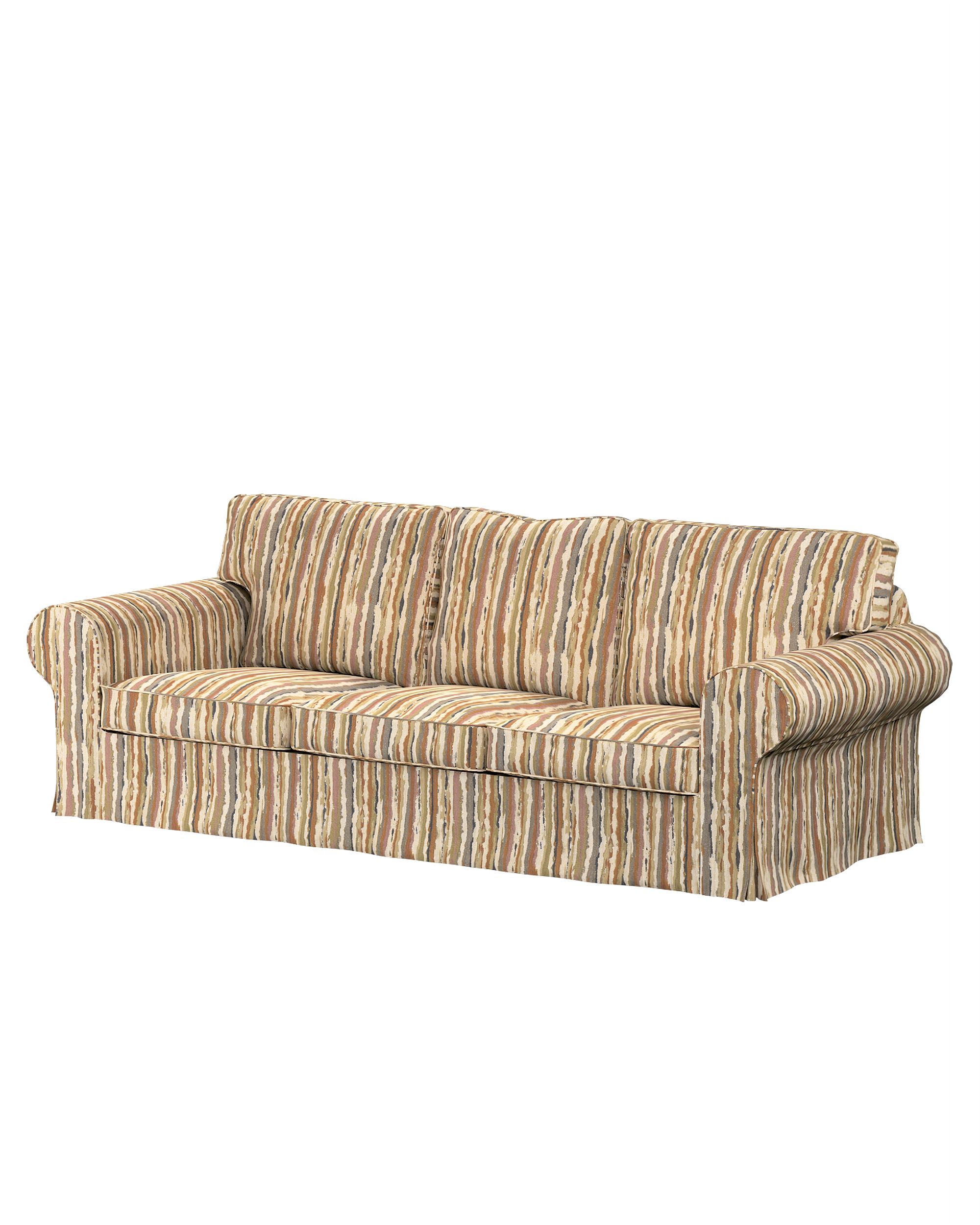 Bezug für Ektorp 3-Sitzer Schlafsofa, neues Modell (2013) Farbe beige Stoff strukturiert, gemustert