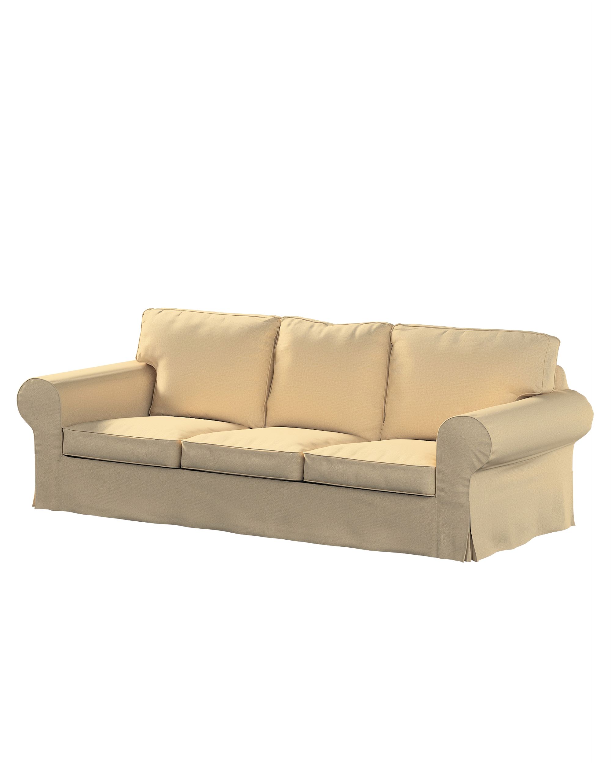 Bezug für Ektorp 3-Sitzer Schlafsofa, neues Modell (2013) Farbe beige Stoff glänzend, strukturiert