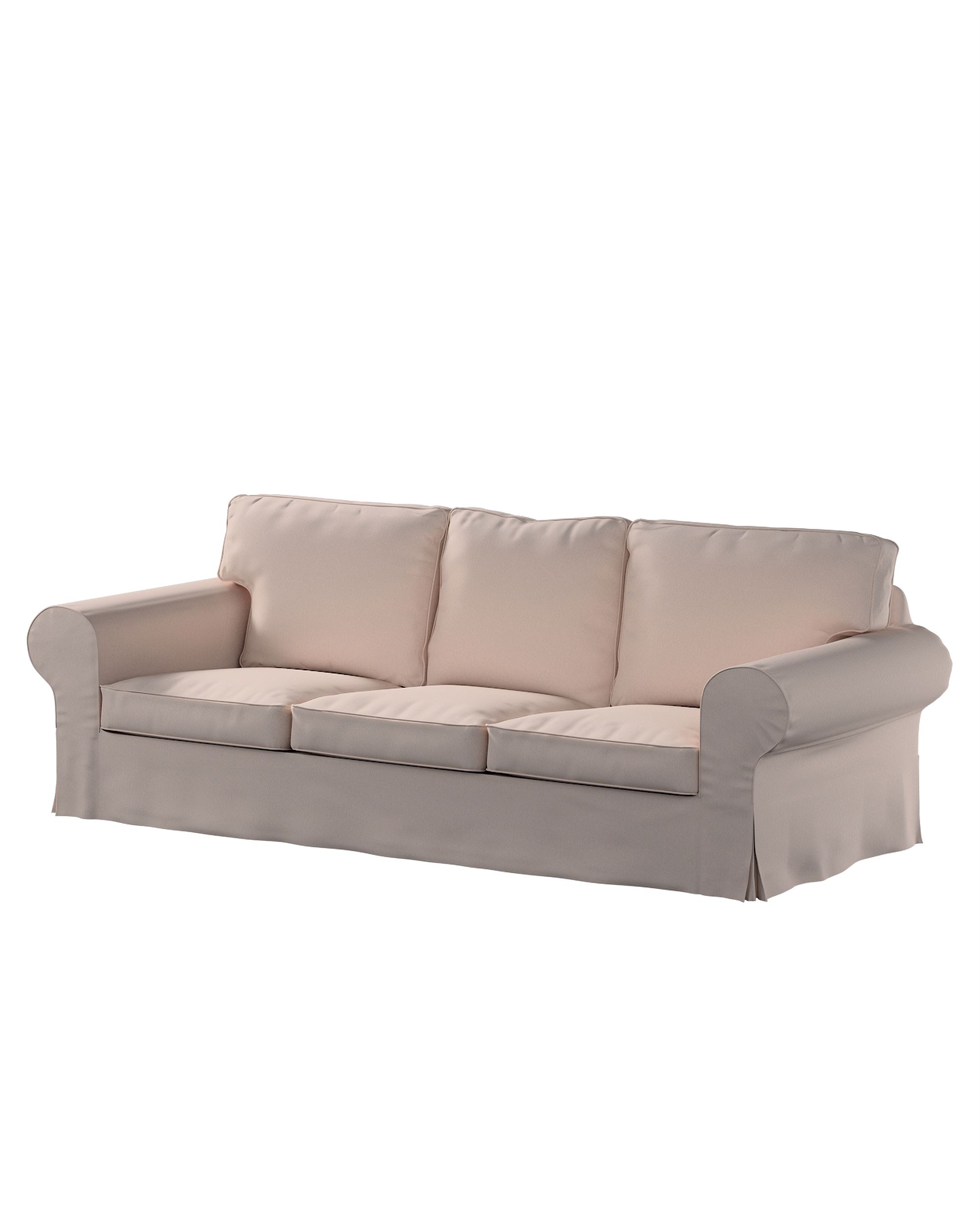 Bezug für Ektorp 3-Sitzer Schlafsofa, neues Modell (2013) Farbe rosa Stoff strukturiert