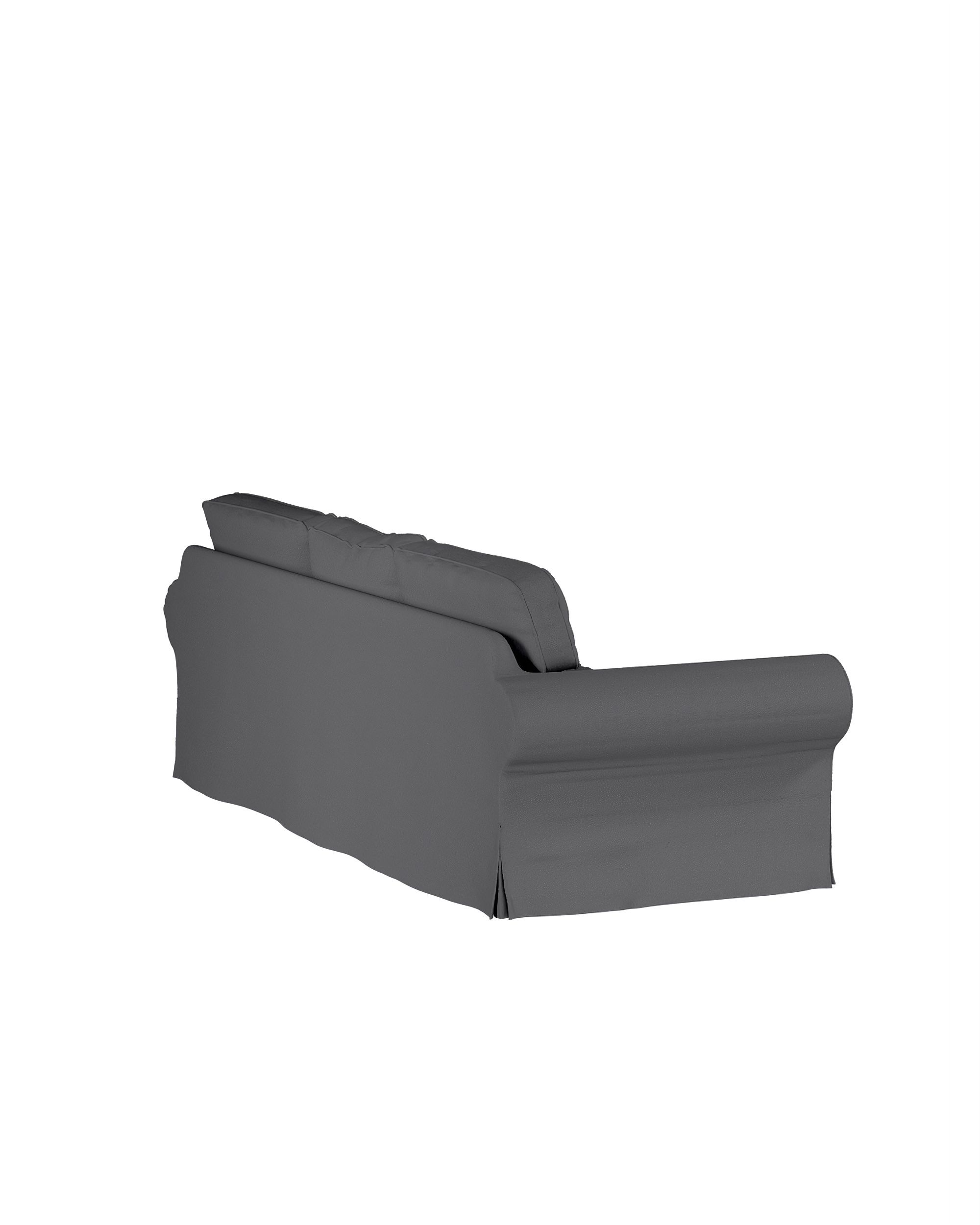 Bezug für Ektorp 3-Sitzer Schlafsofa, neues Modell (2013) Farbe grau Stoff strukturiert (hover)