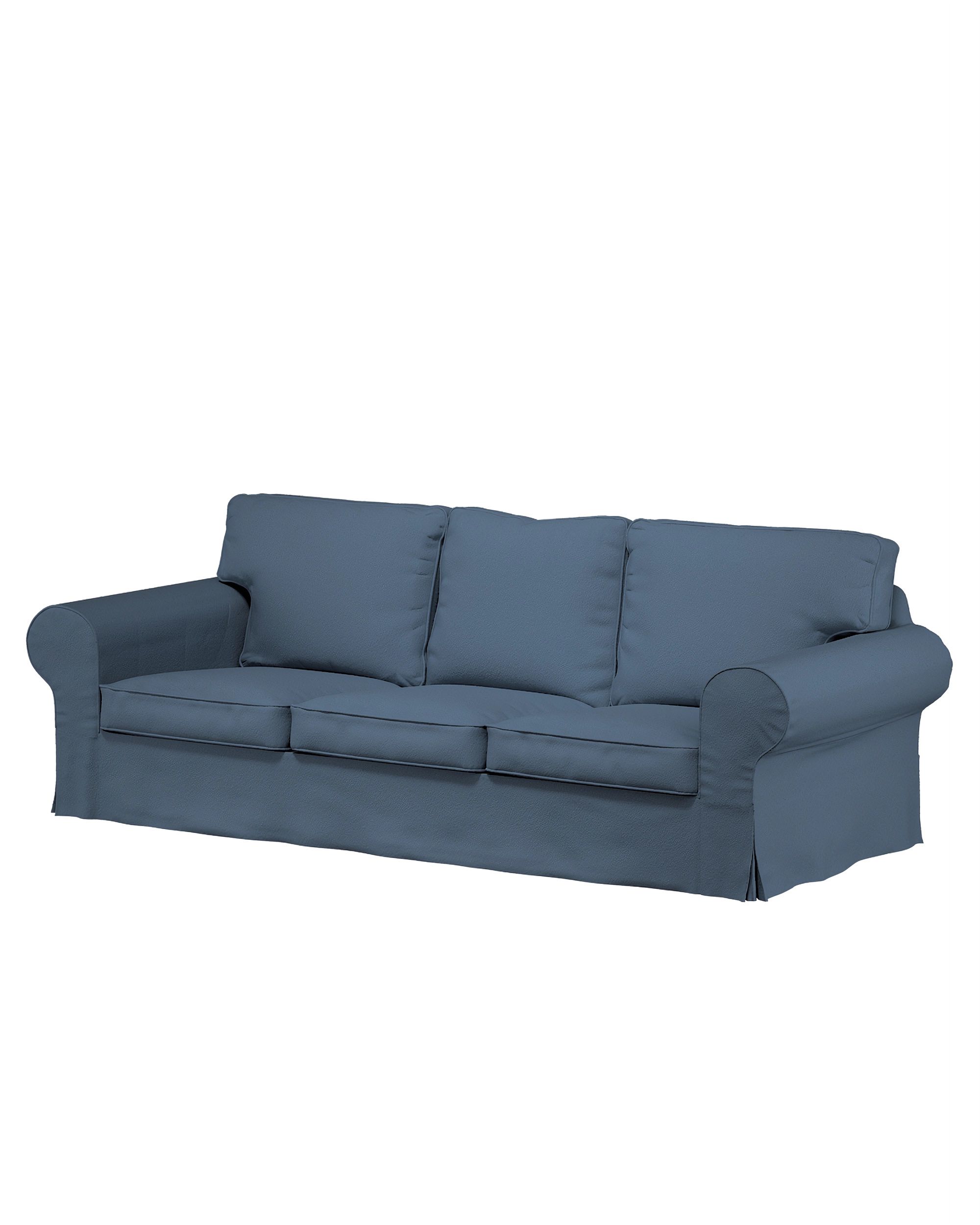Bezug für Ektorp 3-Sitzer Schlafsofa, neues Modell (2013) Farbe blau Stoff strukturiert