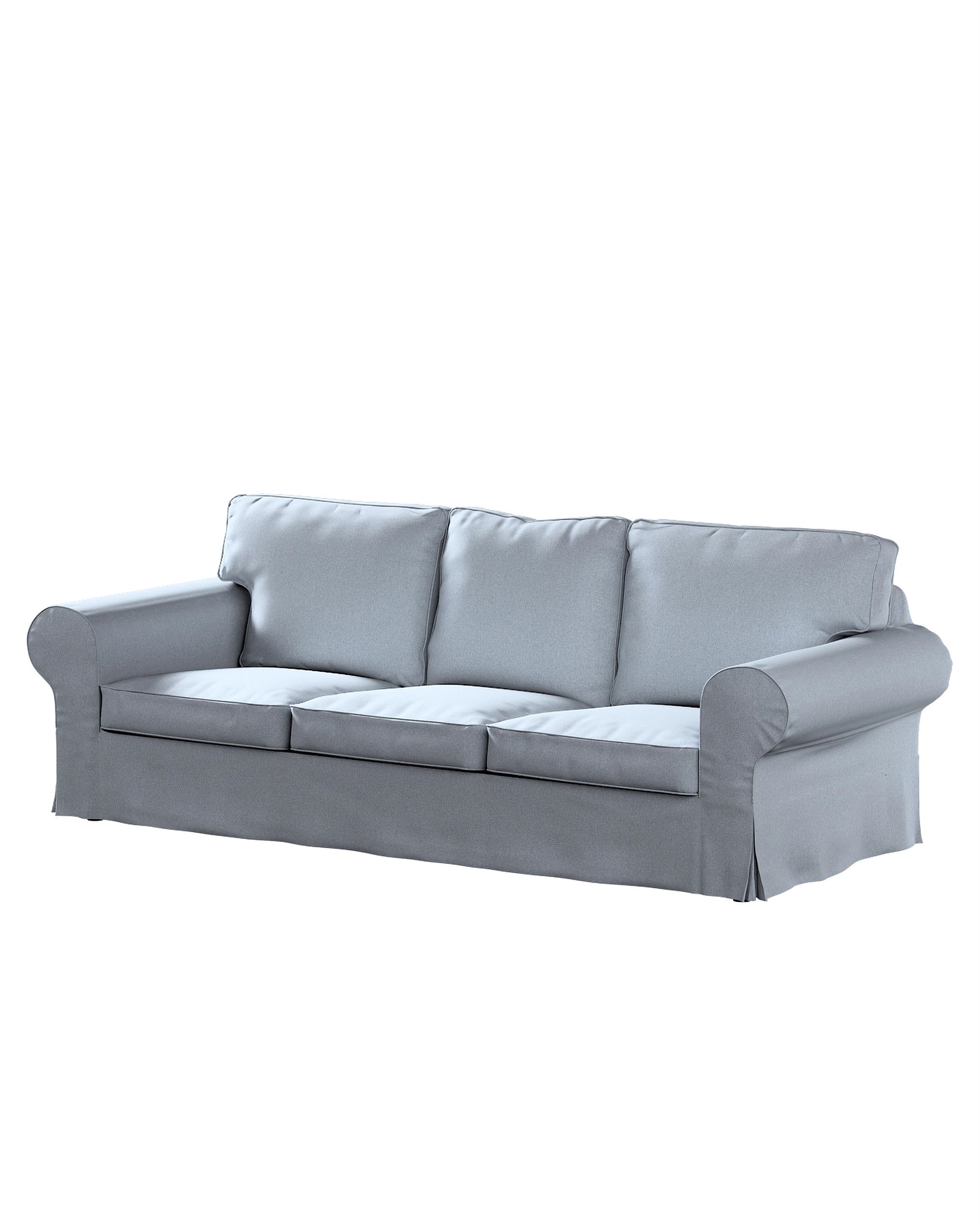 Bezug für Ektorp 3-Sitzer Schlafsofa, neues Modell (2013) Farbe blau Stoff strukturiert