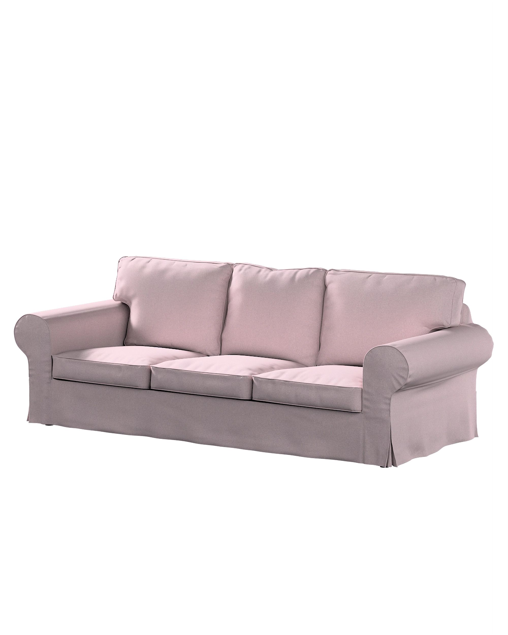 Bezug für Ektorp 3-Sitzer Schlafsofa, neues Modell (2013) Farbe rosa Stoff strukturiert