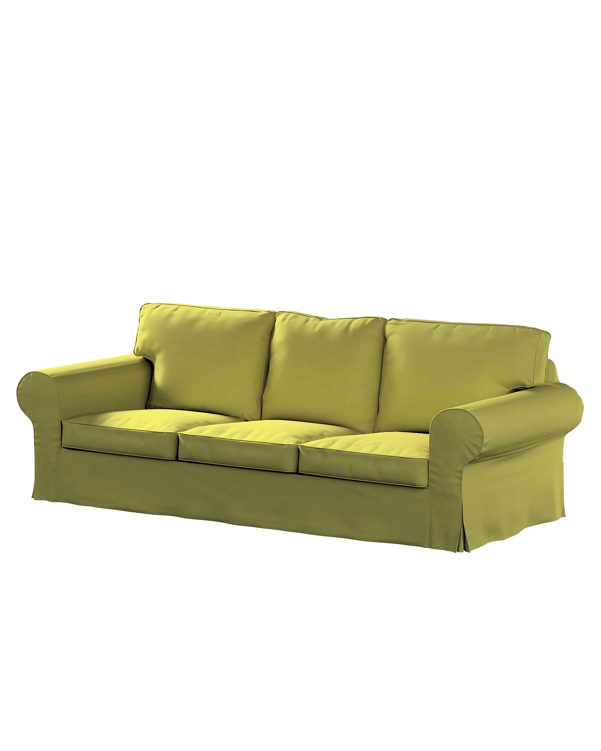 Bezug für Ektorp 3-Sitzer Schlafsofa, neues Modell (2013) Farbe grün Stoff glänzend, samt