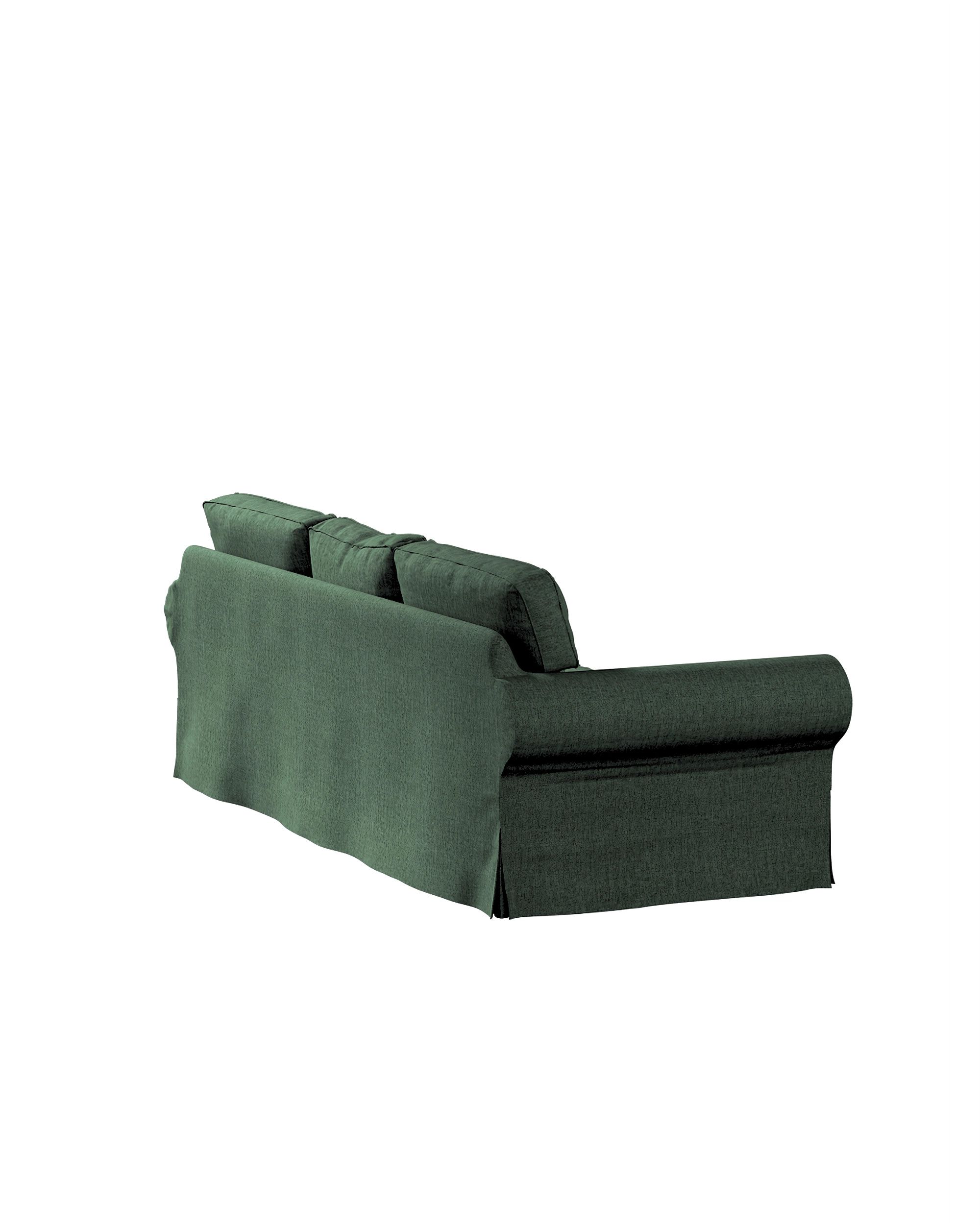 Bezug für Ektorp 3-Sitzer Schlafsofa, neues Modell (2013) Farbe grün Stoff strukturiert (hover)