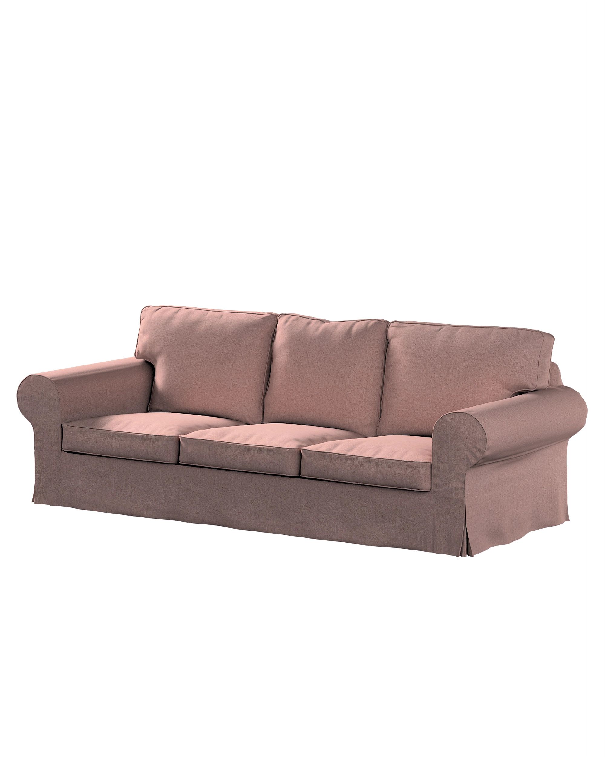 Bezug für Ektorp 3-Sitzer Schlafsofa, neues Modell (2013) Farbe rosa Stoff strukturiert
