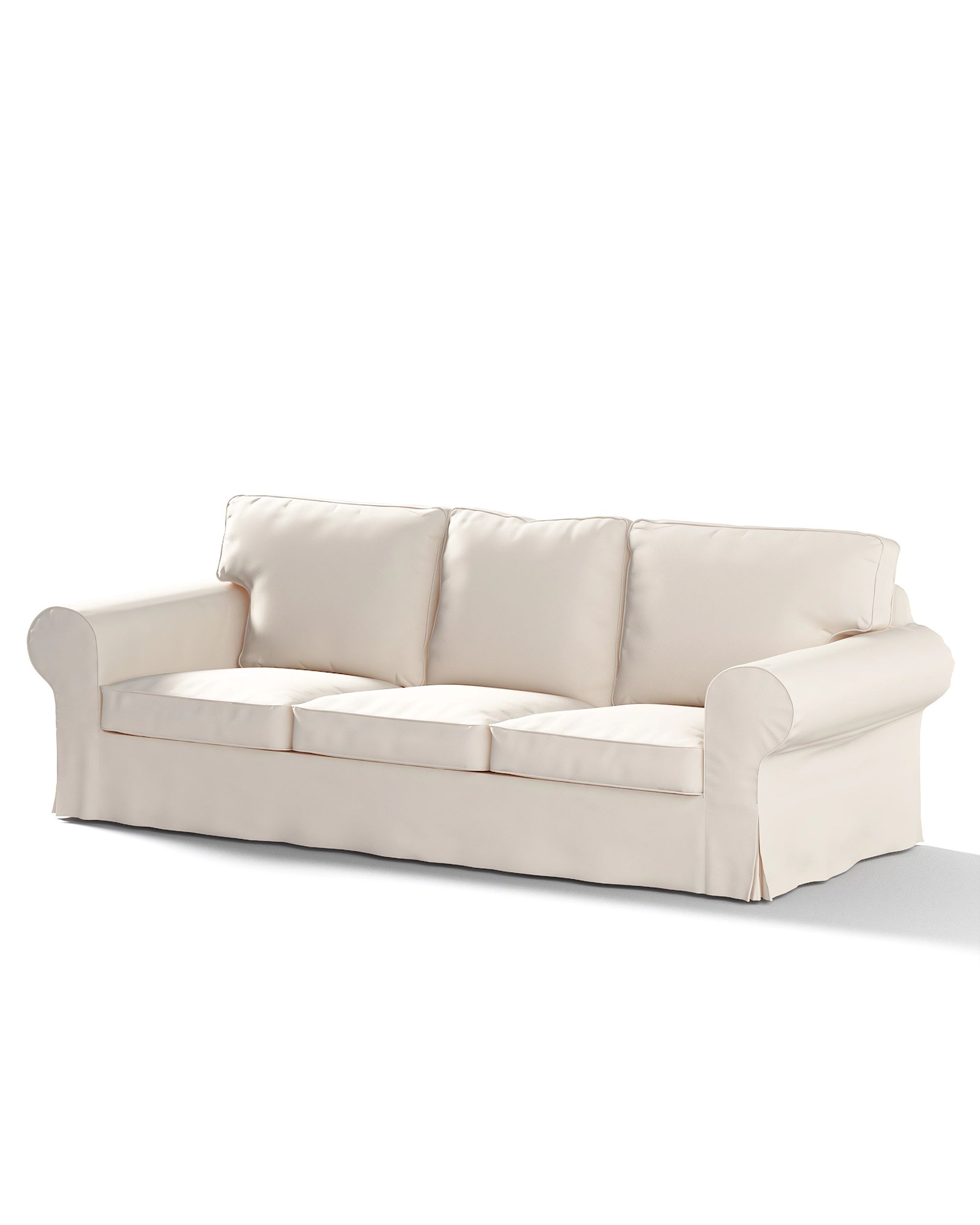 Bezug für Ektorp 3-Sitzer Schlafsofa, neues Modell (2013) Farbe beige Stoff strukturiert