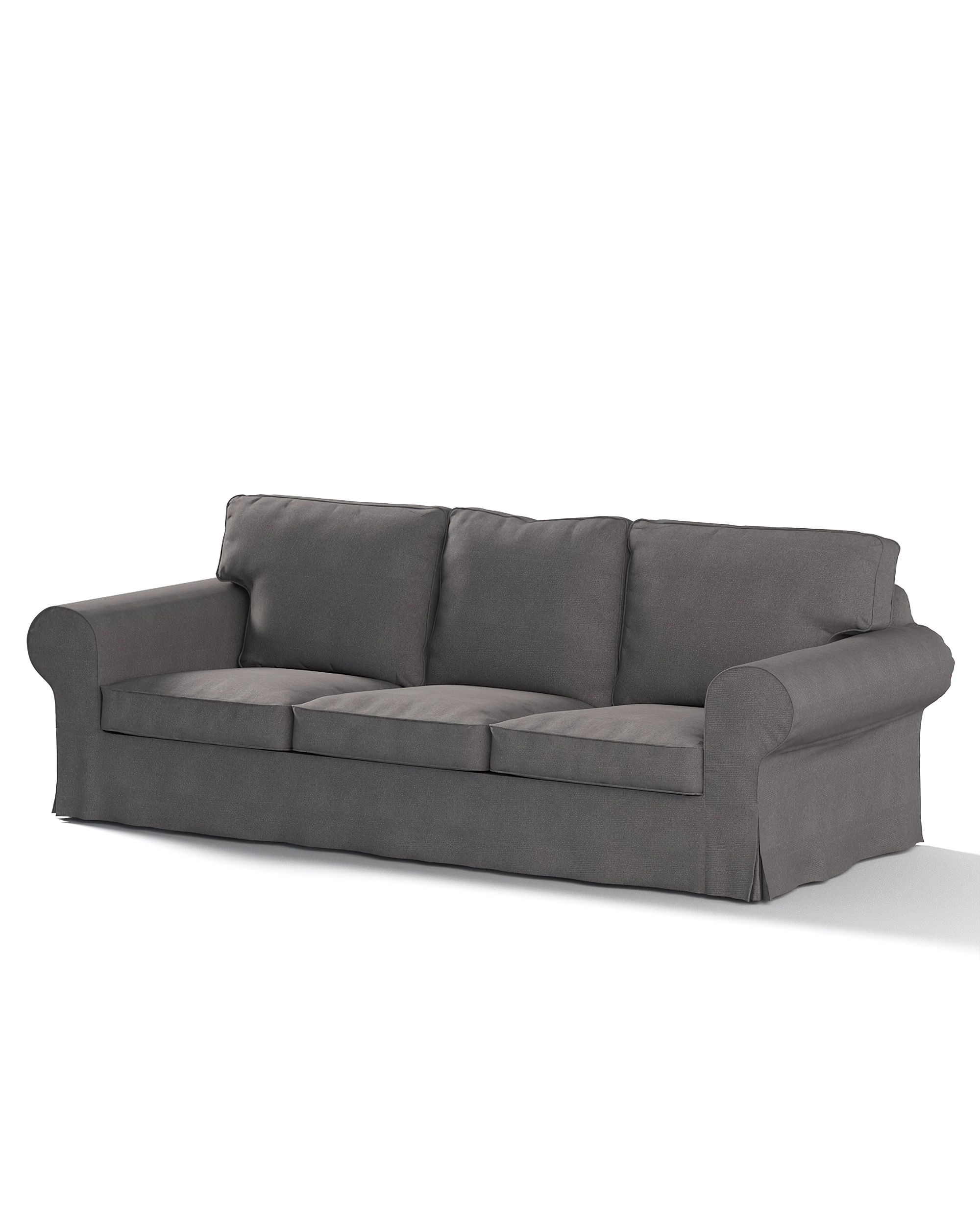 Bezug für Ektorp 3-Sitzer Schlafsofa, neues Modell (2013) Farbe grau Stoff strukturiert