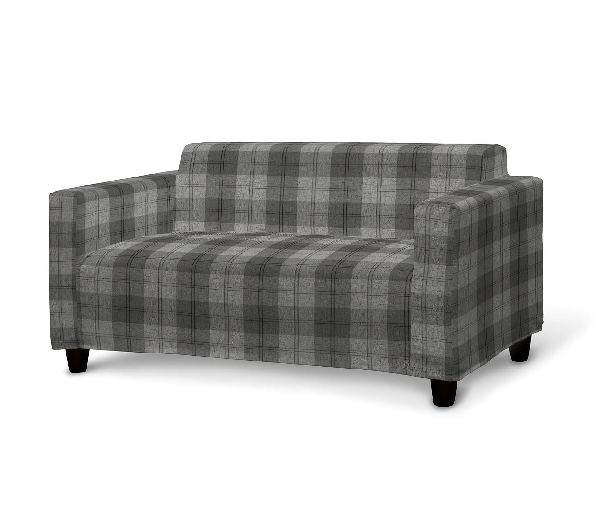 Bezug für Klobo Sofa Farbe grau Stoff strukturiert, gemustert